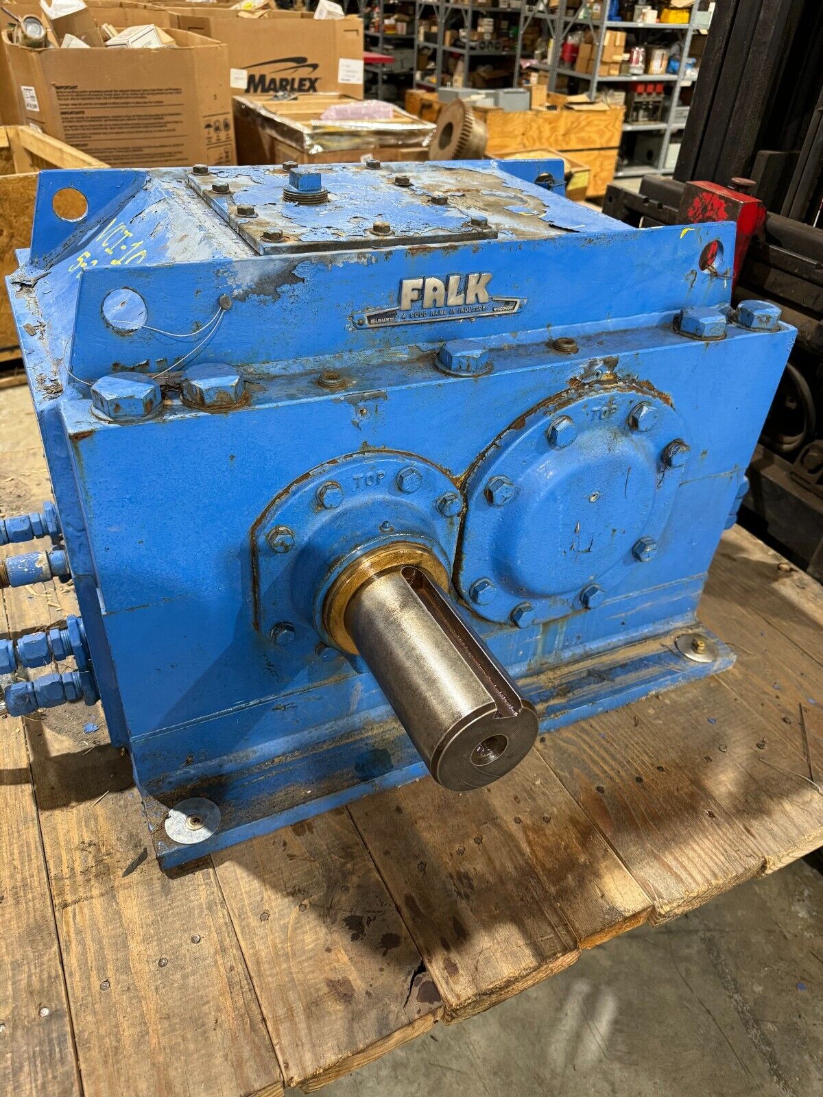 USED FALK ENCLOSED GEAR DRIVE SPEED REDUCER 2.075 RATIO 385A1-AS