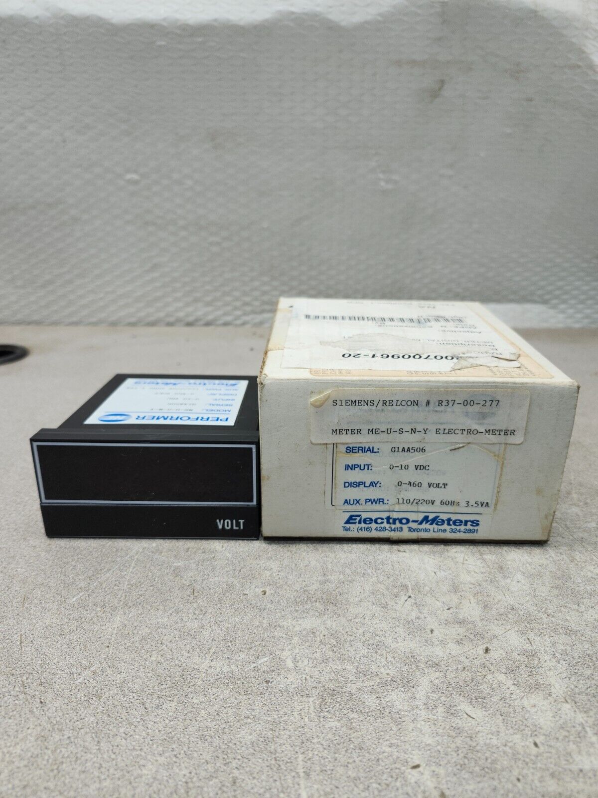 NEW IN BOX ELECTRO METERS DC RATE DIGITAL METER ME-U-S-N-Y