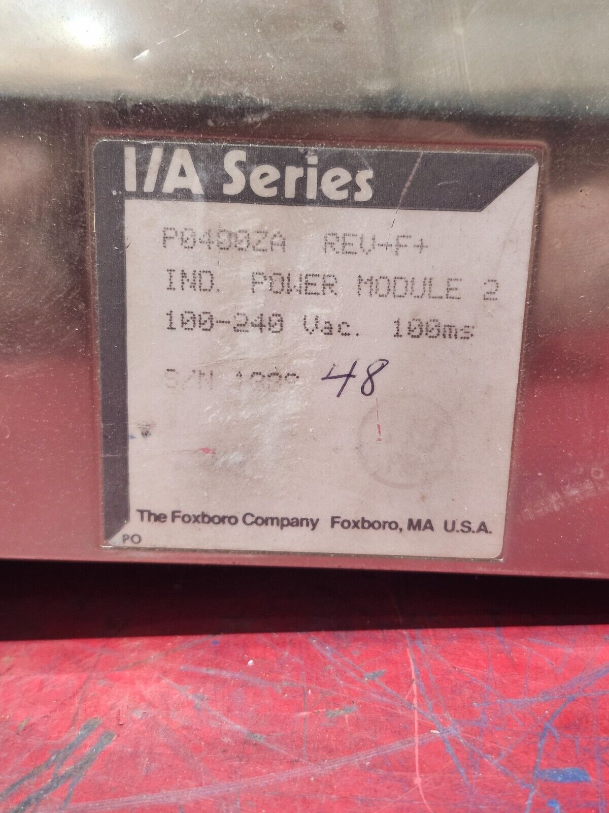 USED Foxboro I/A Series Power Module 2 P0400ZA Rev F+