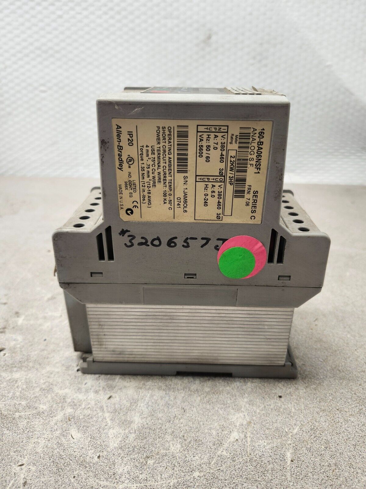 USED ALLEN BRADLY Analog SF Drive Ser C 160-BA06NSF1