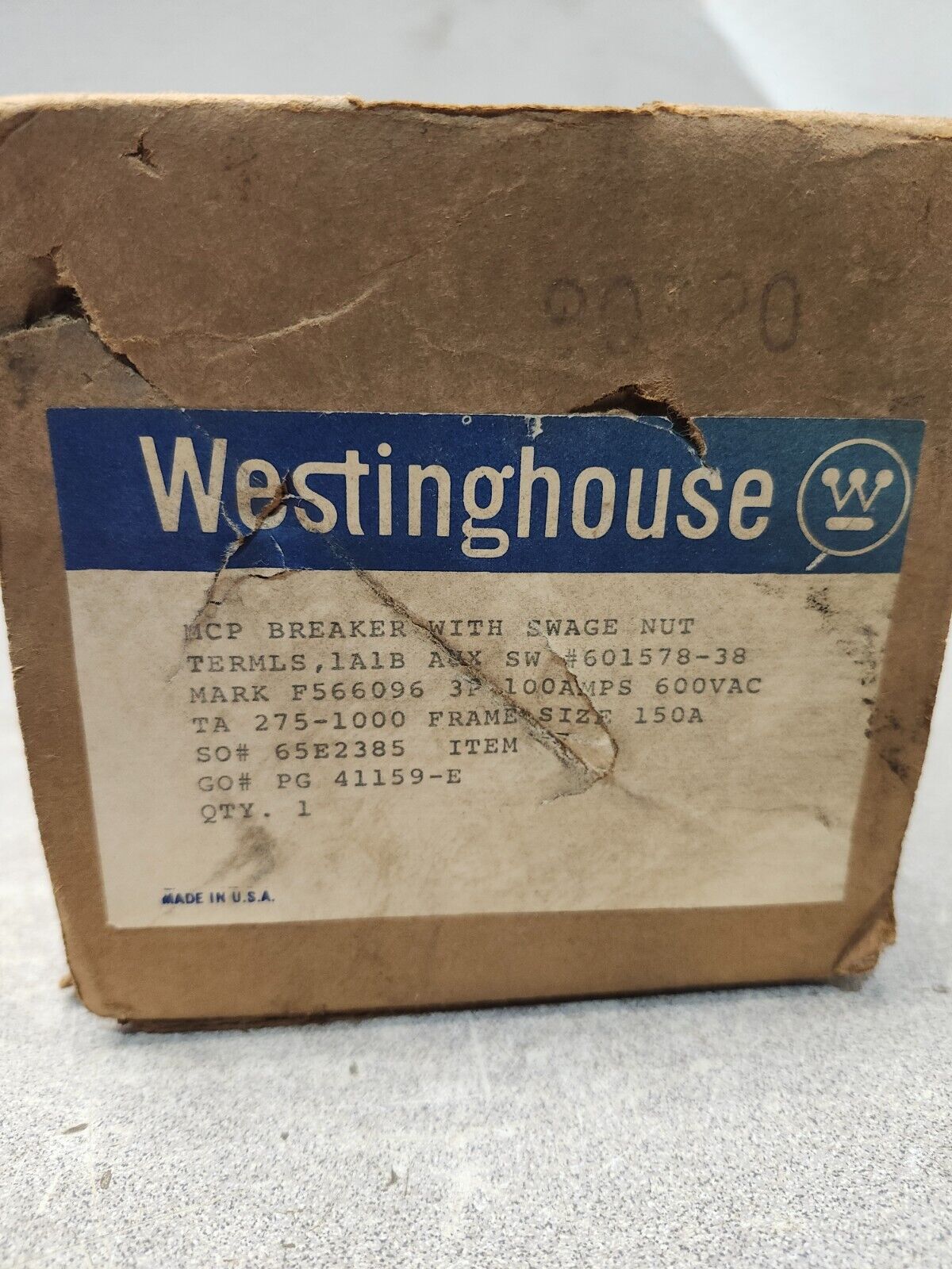 NEW IN BOX WESTINGHOUSE 3 Pole Circuit Breaker MCP331000R