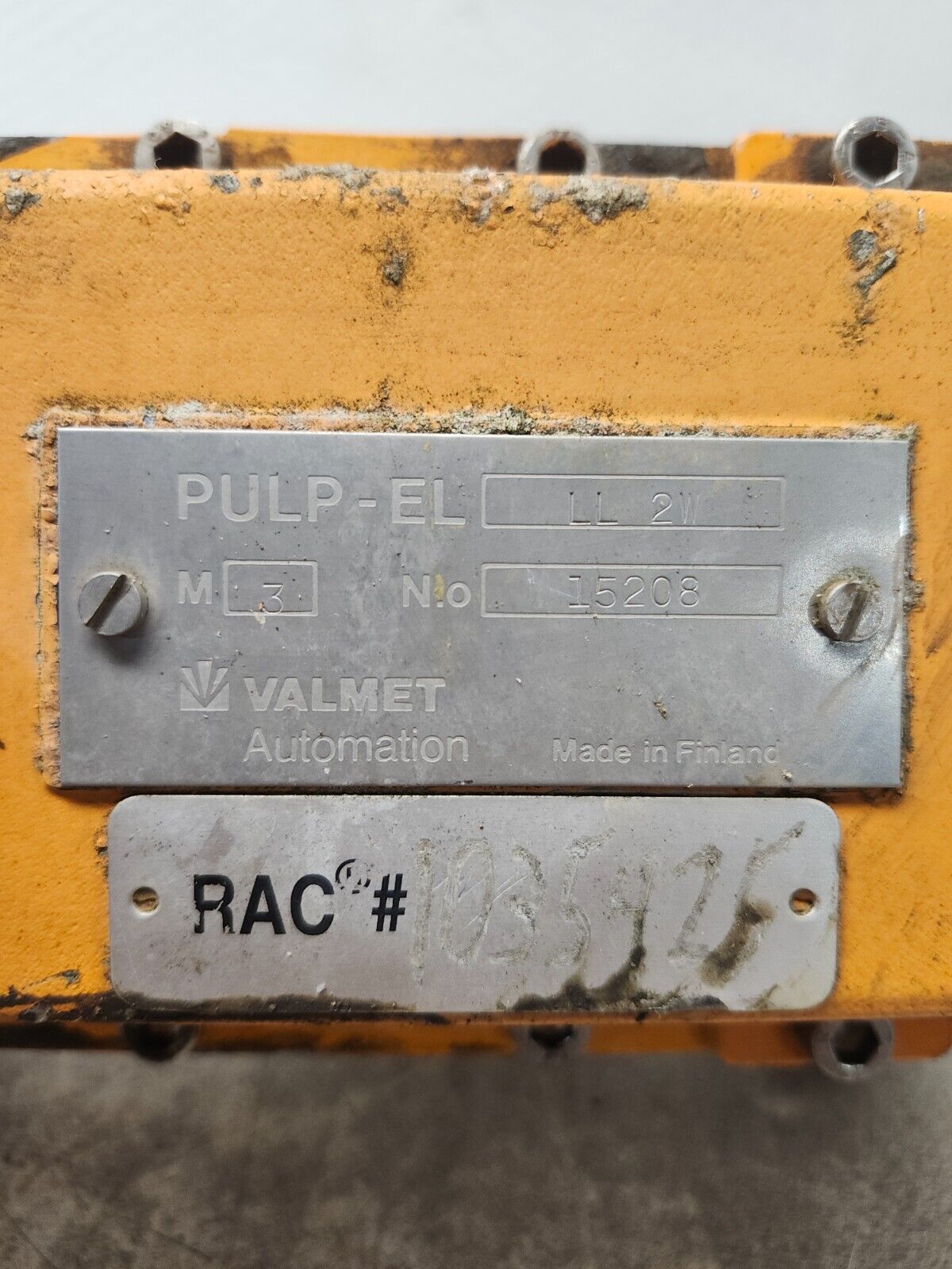 USED VALMET CONSISTENCY TRANSMITTER PULP-EL LL2W M3