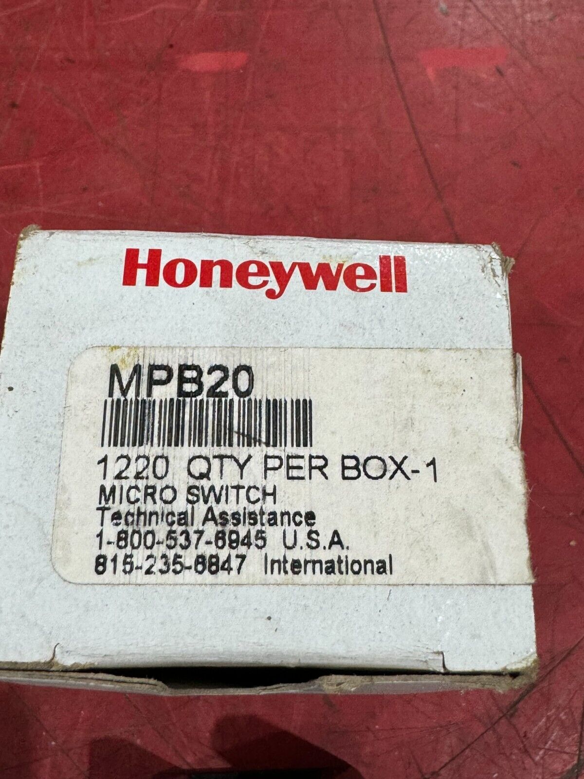 NEW IN BOX HONEYWELL MICRO SWITCH MPB20