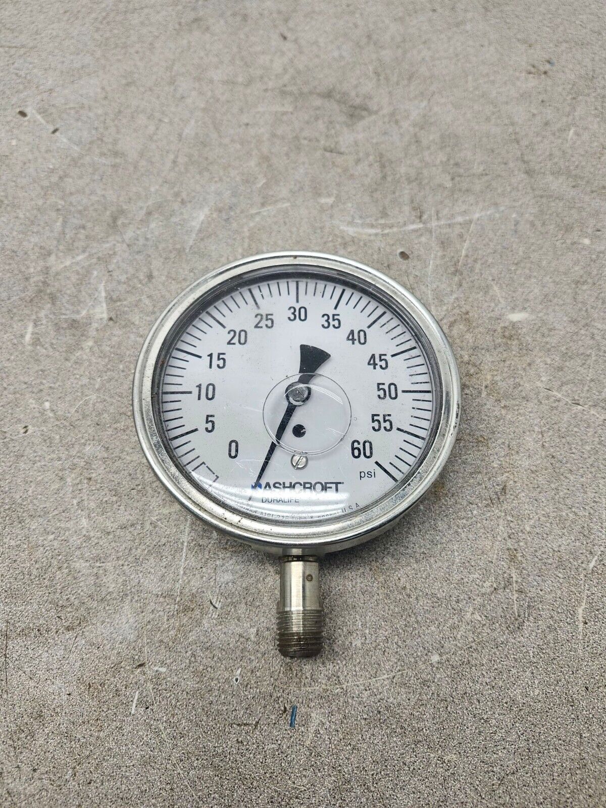 NEW NO BOX ASHCROFT GAUGE 8930 0-60 PSI