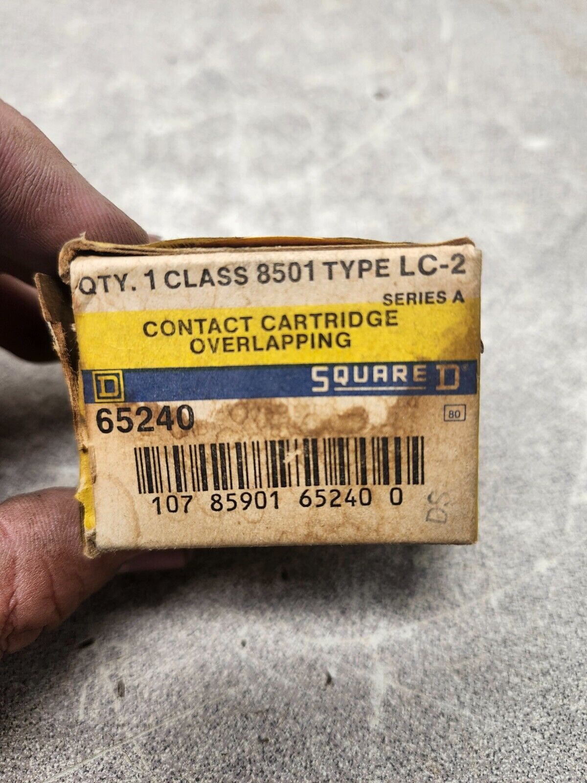 NEW IN BOX SQUARE D CONTACT CARTRIDGE OVERLAPPING CLASS 8501 TYPE LC-2 652240