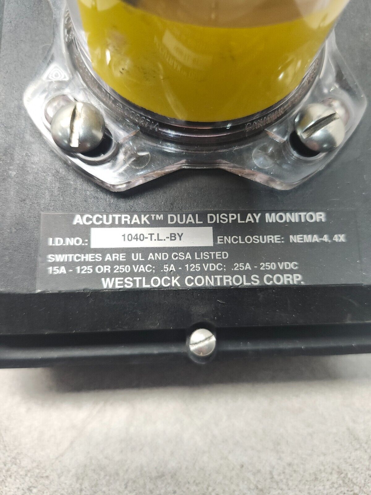 NEW NO BOX ACCUTRAK DUAL DISPLAY MONITOR 1040-T.L.-BY