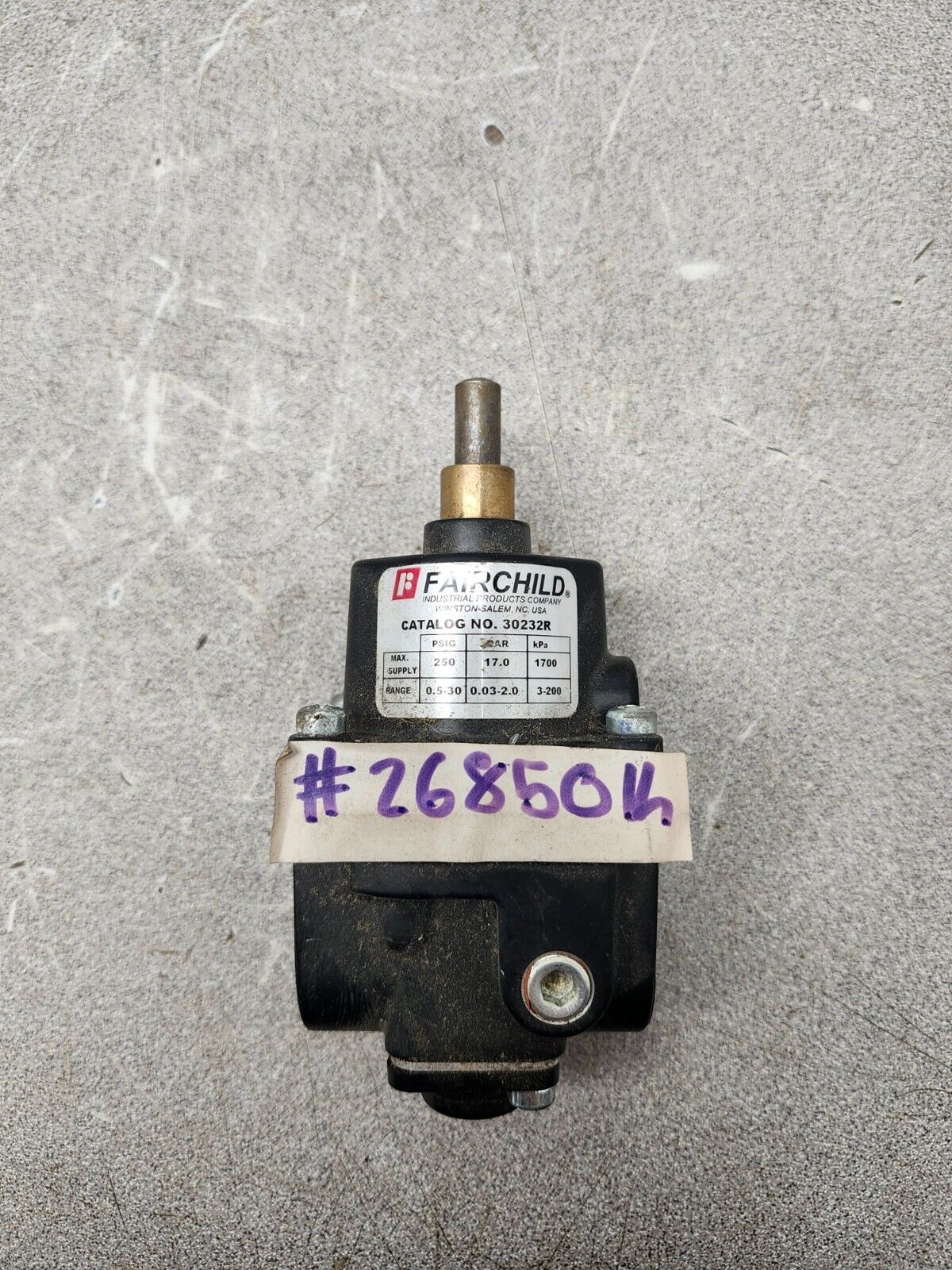 USED FAIRCHILD AIR REGULATOR 1/4" 30232R