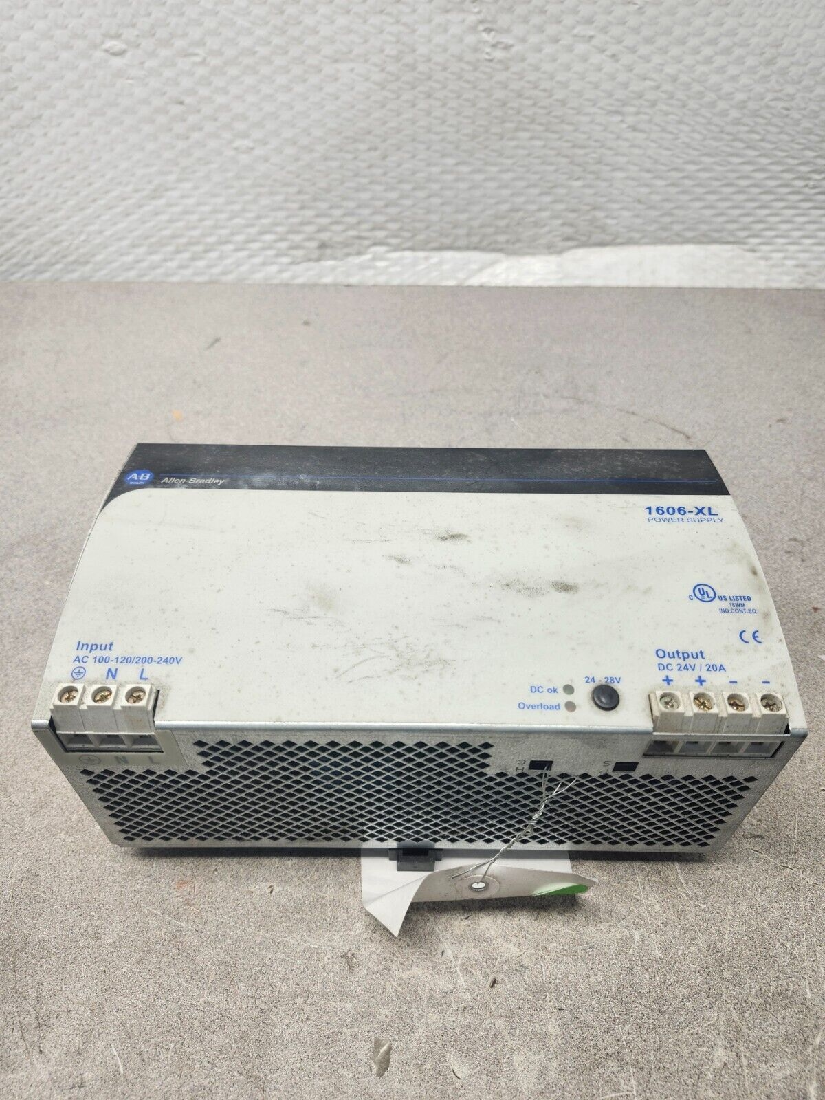 PREOWNED ALLEN BRADLEY POWER SUPPLY 1606-XL-480EP