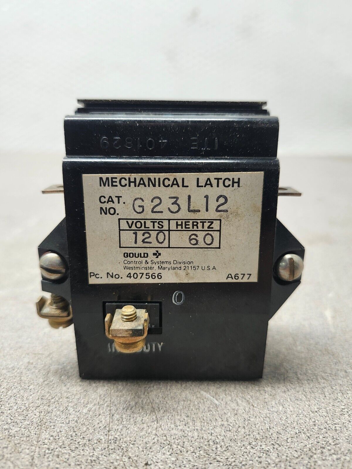 NEW NO BOX ITE Mechanical Latch 120 V, 60 Hz  G23L12