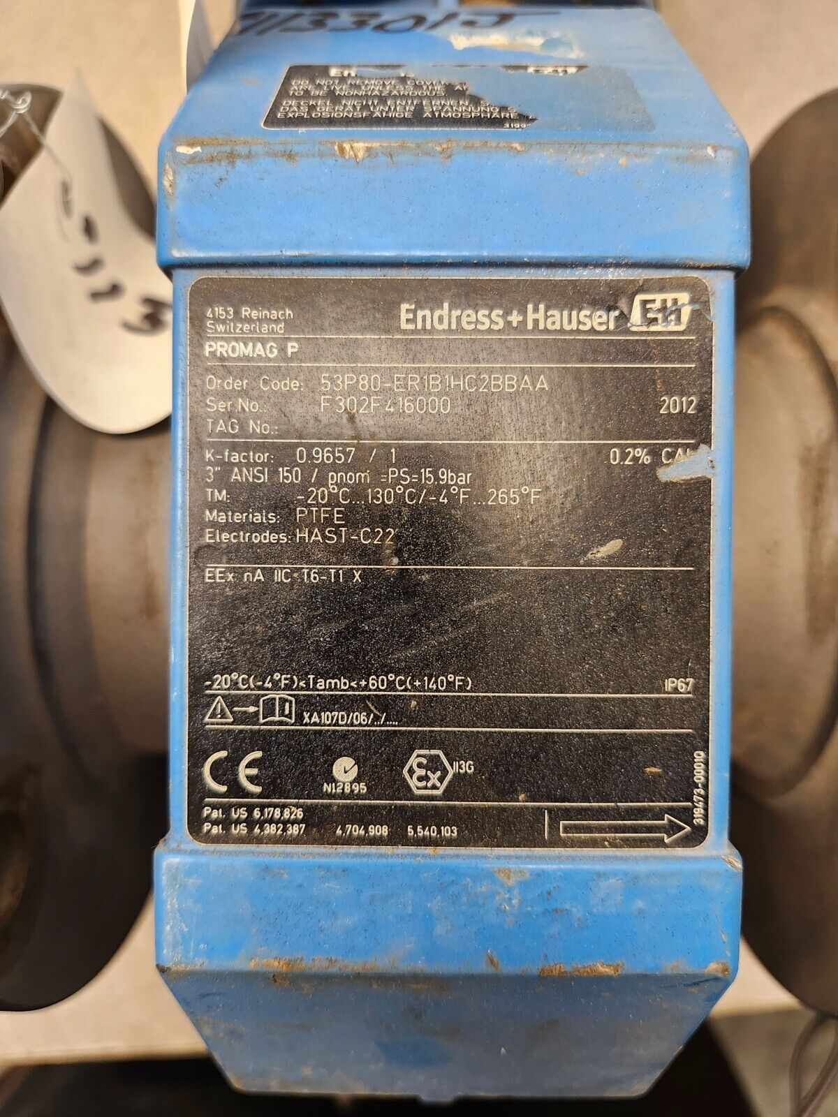 USED Endress + Hauser Promag P Flow Meter 53P80-ER1B1HC2BBAA