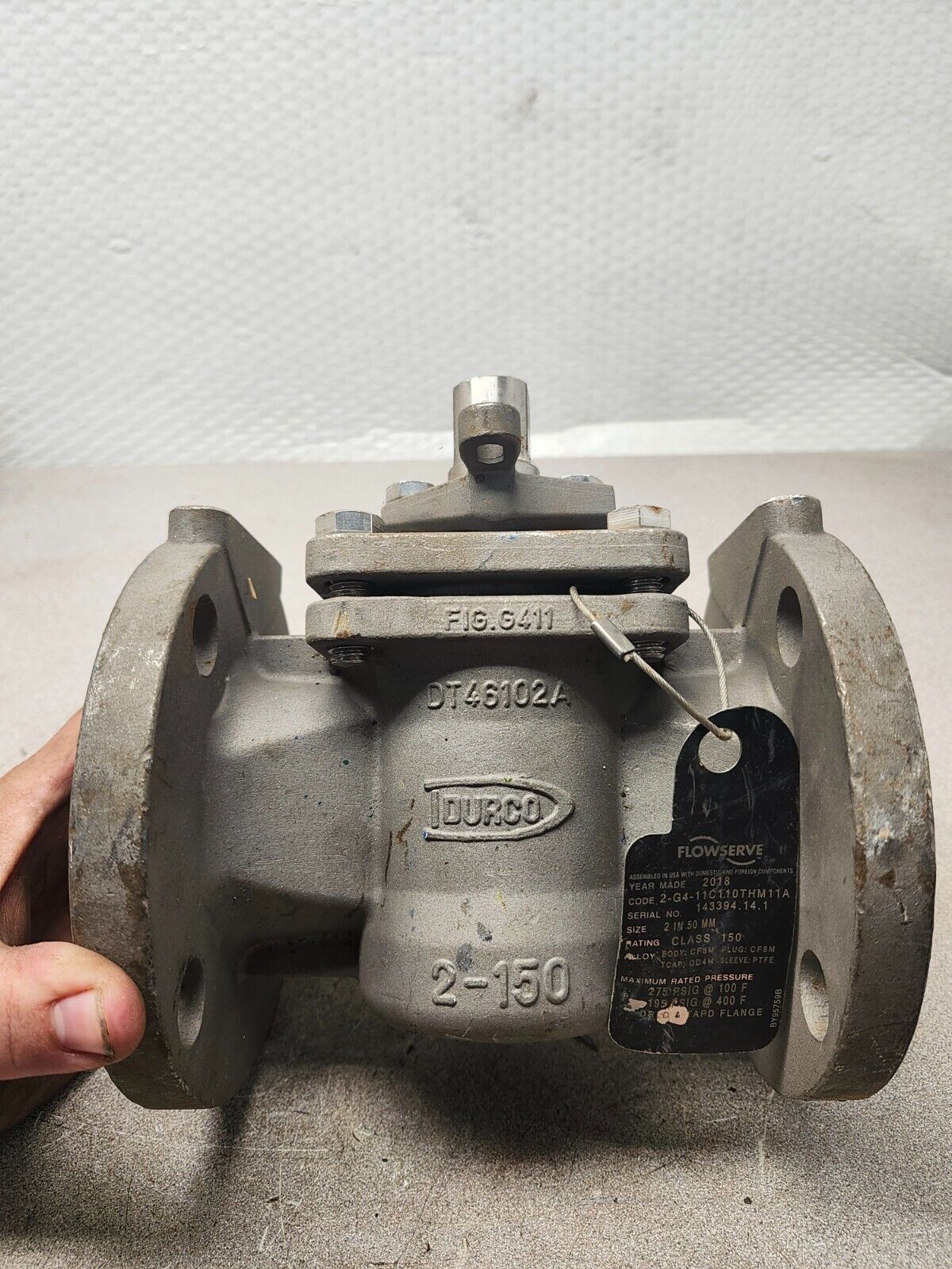 USED FLOWSERVE SMART VALVE 2'' CLASS 150 275PSIG 2-G4-11C11OTHM11A