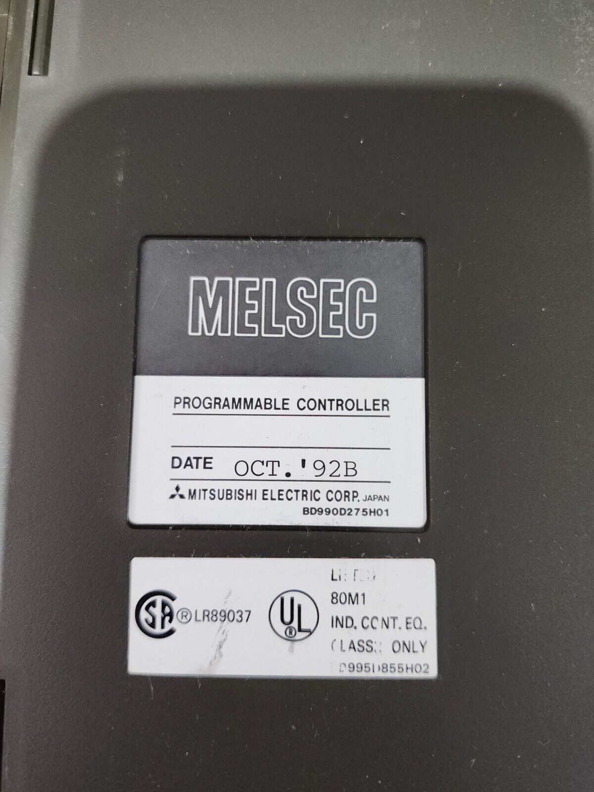 USED MITSUBISHI PROGRAMMABLE CONTROLLER AX41-UL LOT OF 2