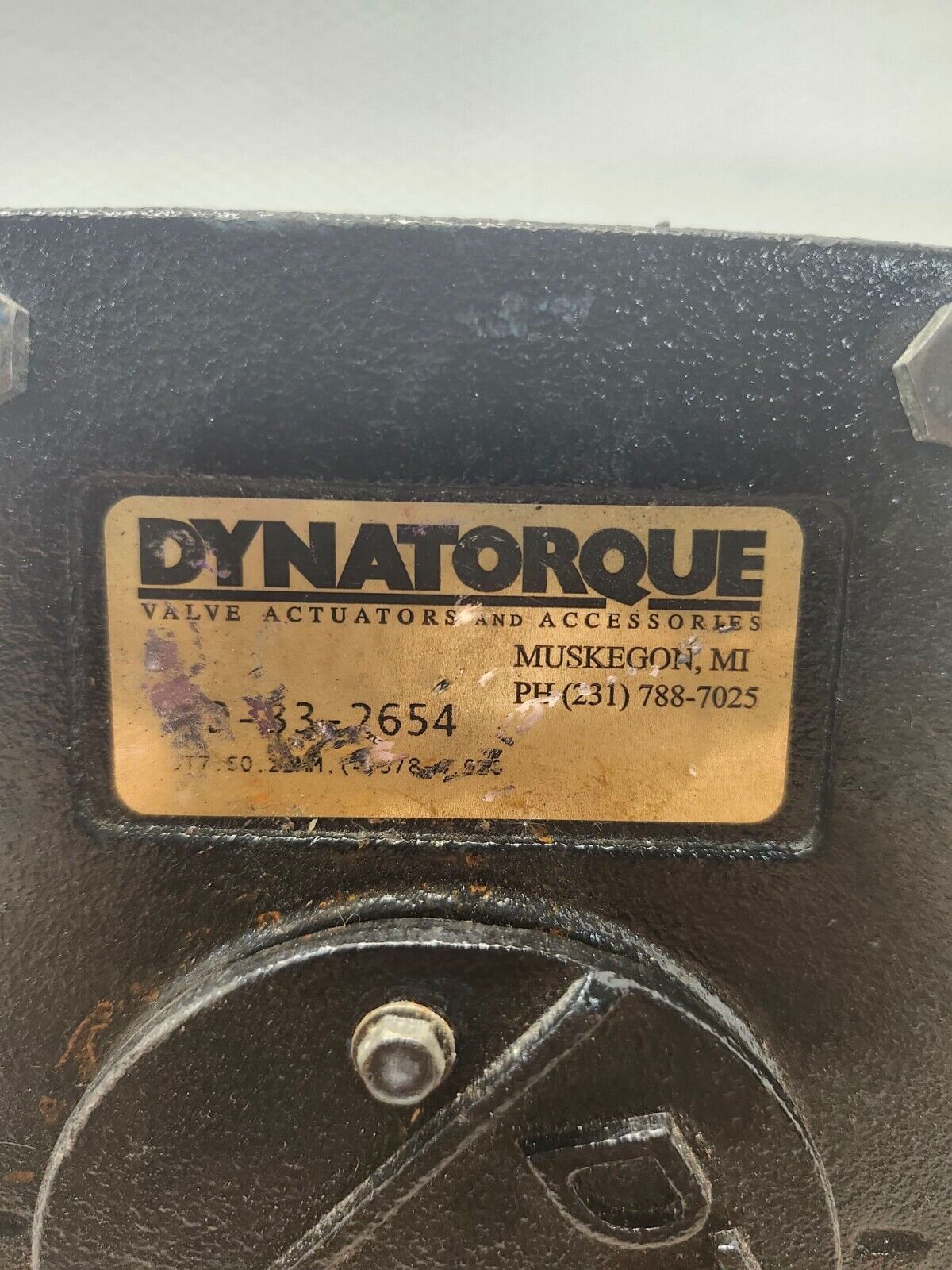 USED Dynatorque Valve Actuator 9-33-2654