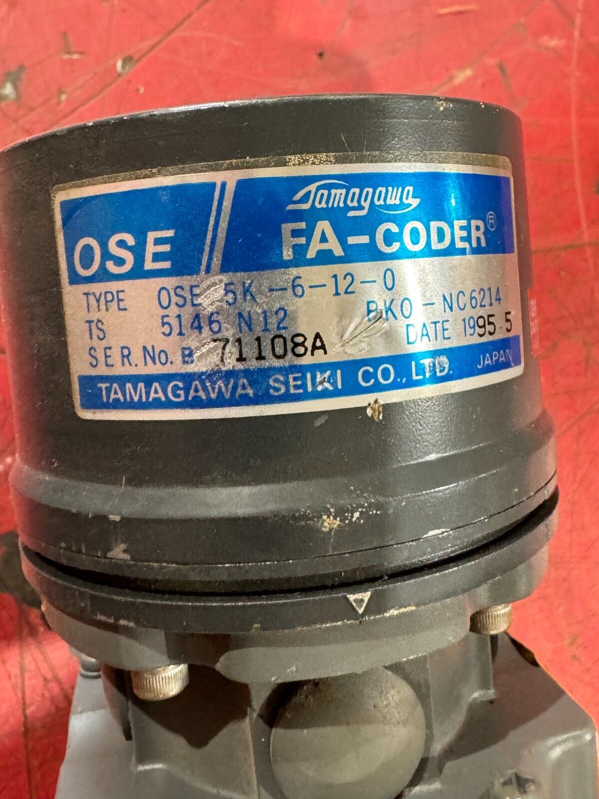 MITSUBISHI Z653368 PERMANENT MAGNET AC SERVO MOTOR HA33C-S WITH OSE 5K-6-12-0