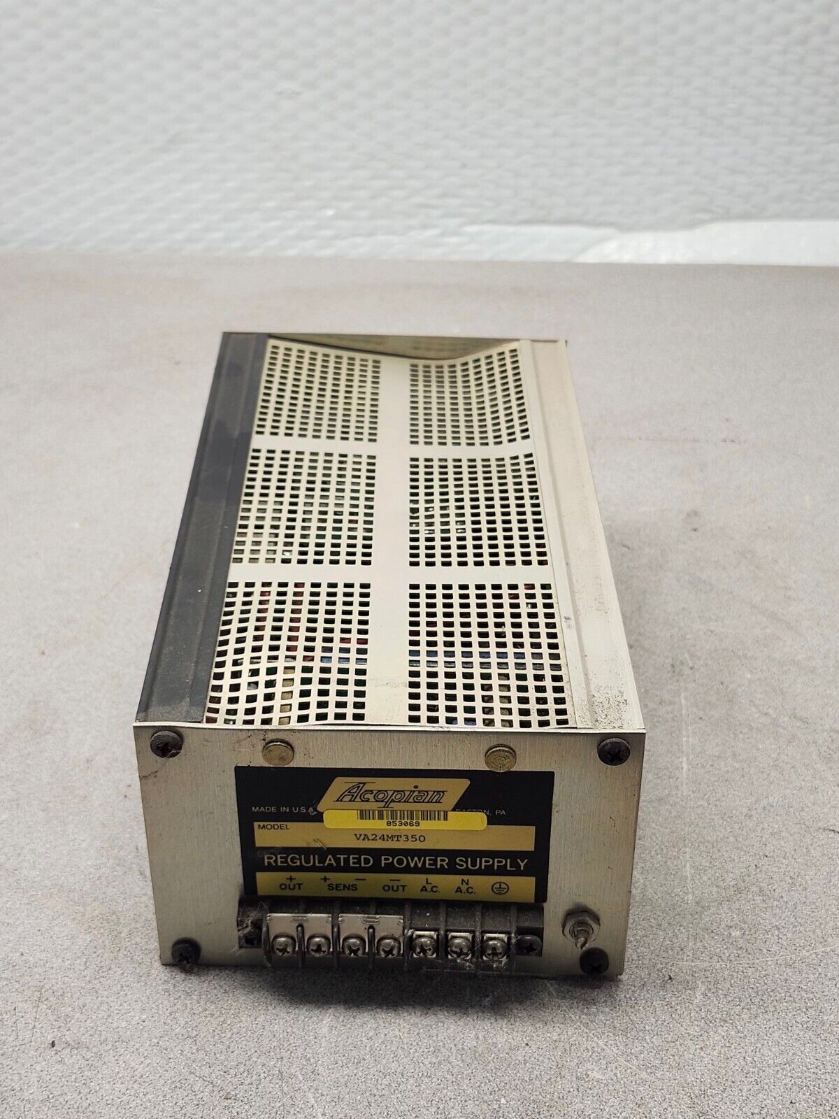 USED Acopian 24VDC 3.5 Amp Regulated Power Supply VA24MT350