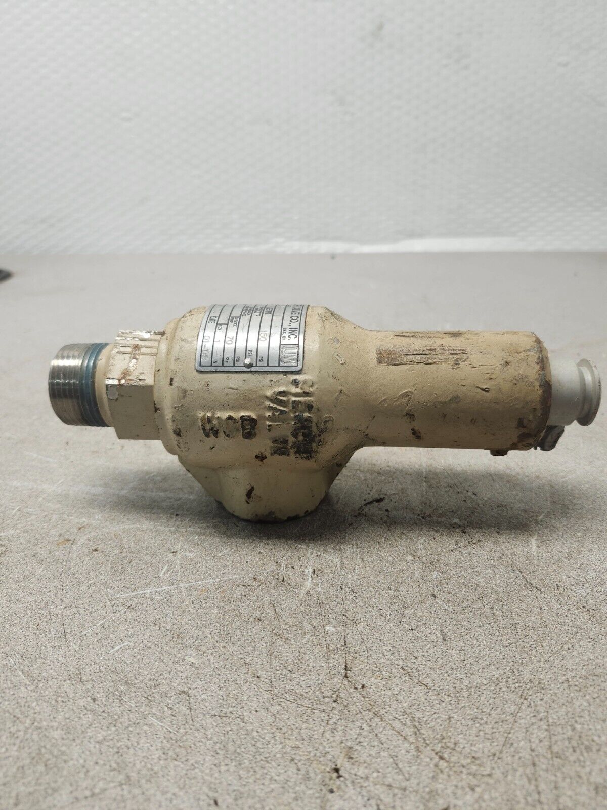 USED MERCER RELIEF VALVE 1'' 180PSI 01-17C61V06C1