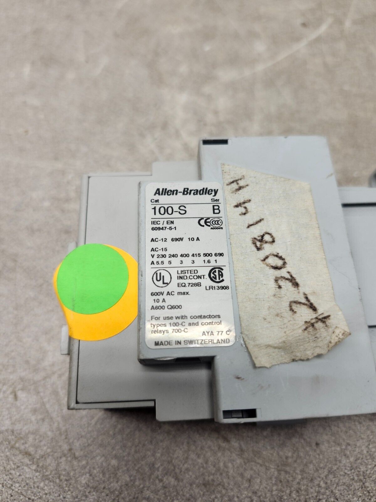 NEW NO BOX Allen Bradley Contactor 230VAC Coil 3-Pole 100-C30J00 Ser C