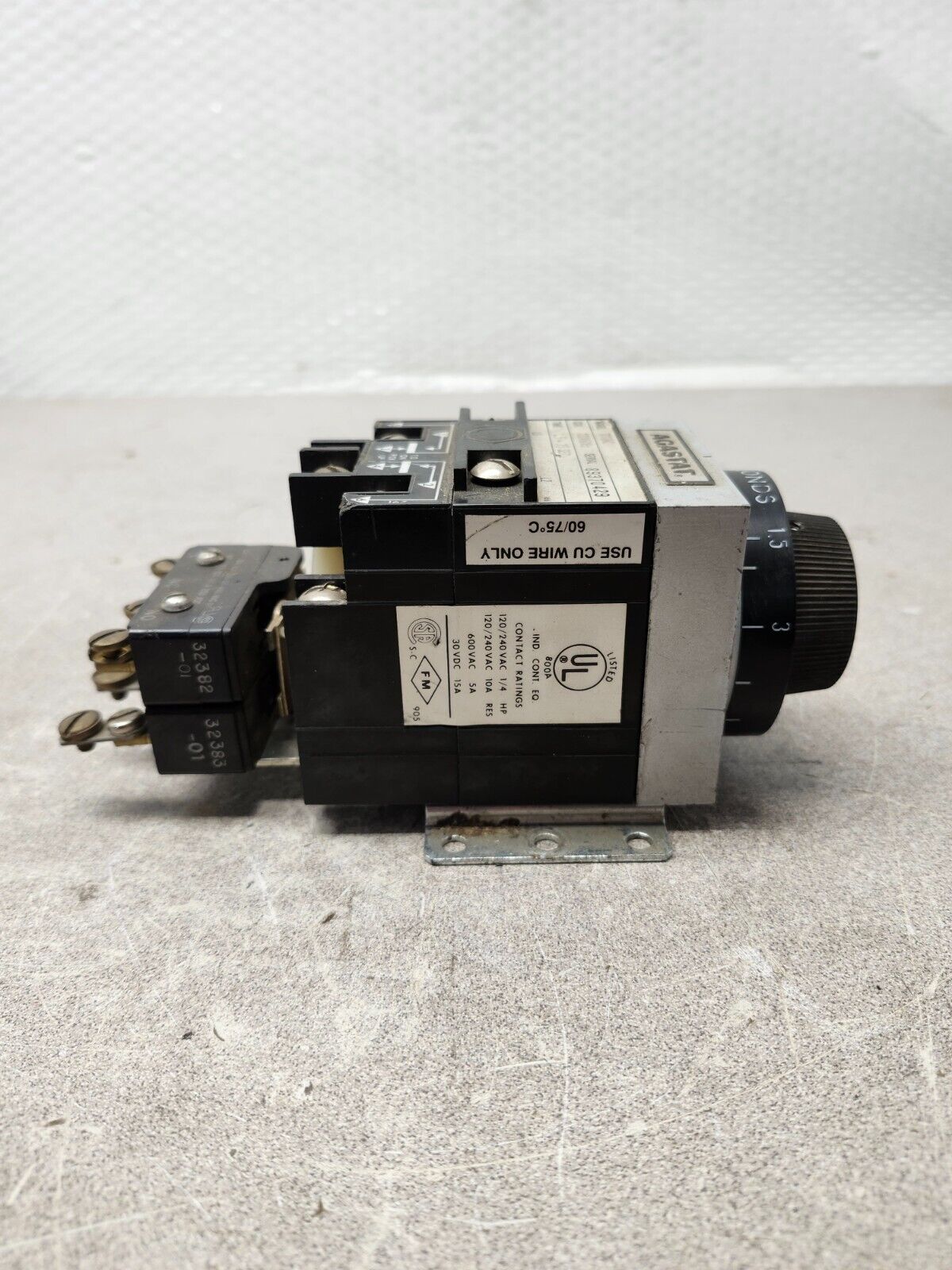 USED AGASTAT Second Timer Relay TE Connectivity 12V60HZ TIME 1.5 7012AC