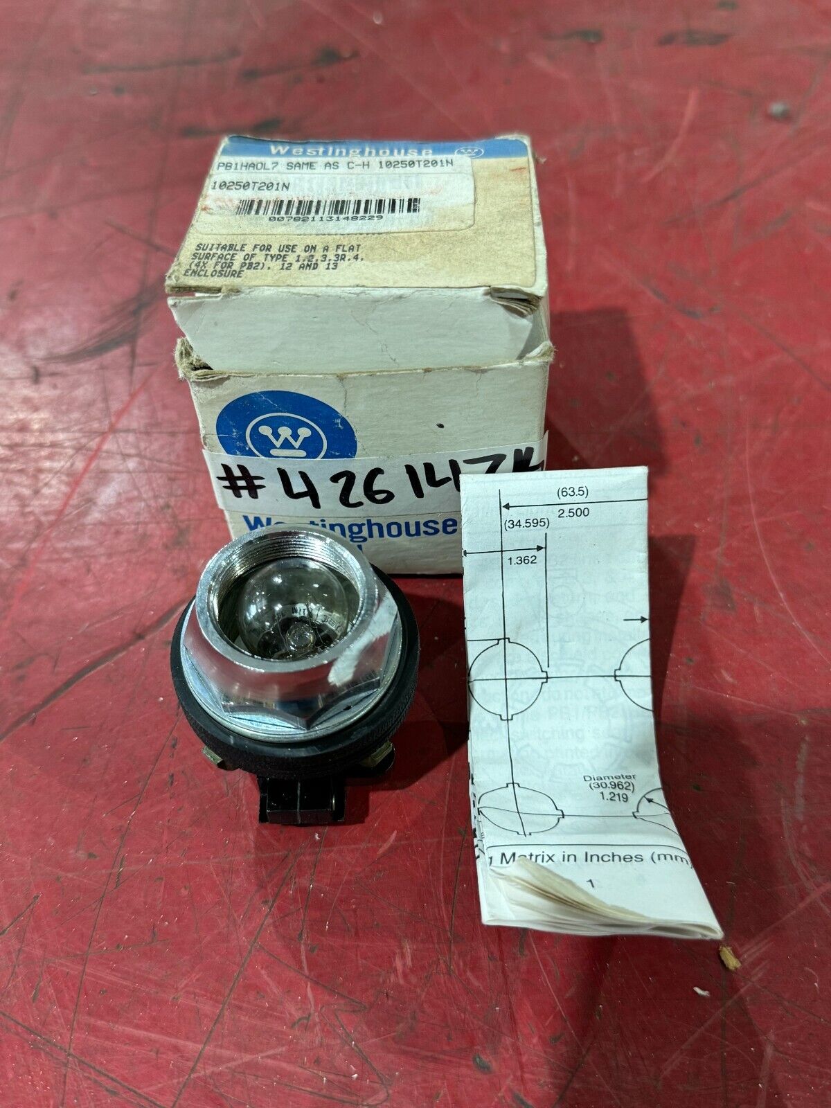 NEW IN BOX WESTINGHOUSE PUSH BUTTON PB1HA0L7 10250T201N