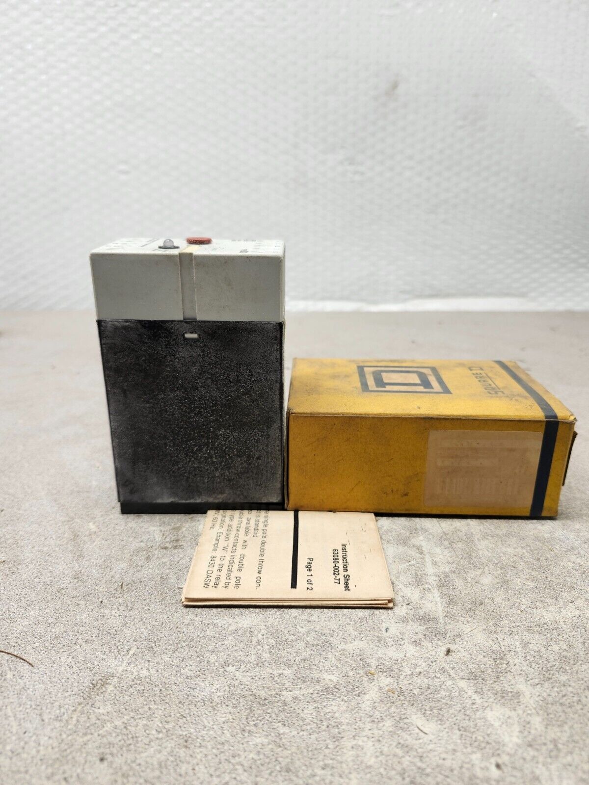 NEW IN BOX SQUARE D PHASE FAILURE RELAY 8430 DAS/DASV