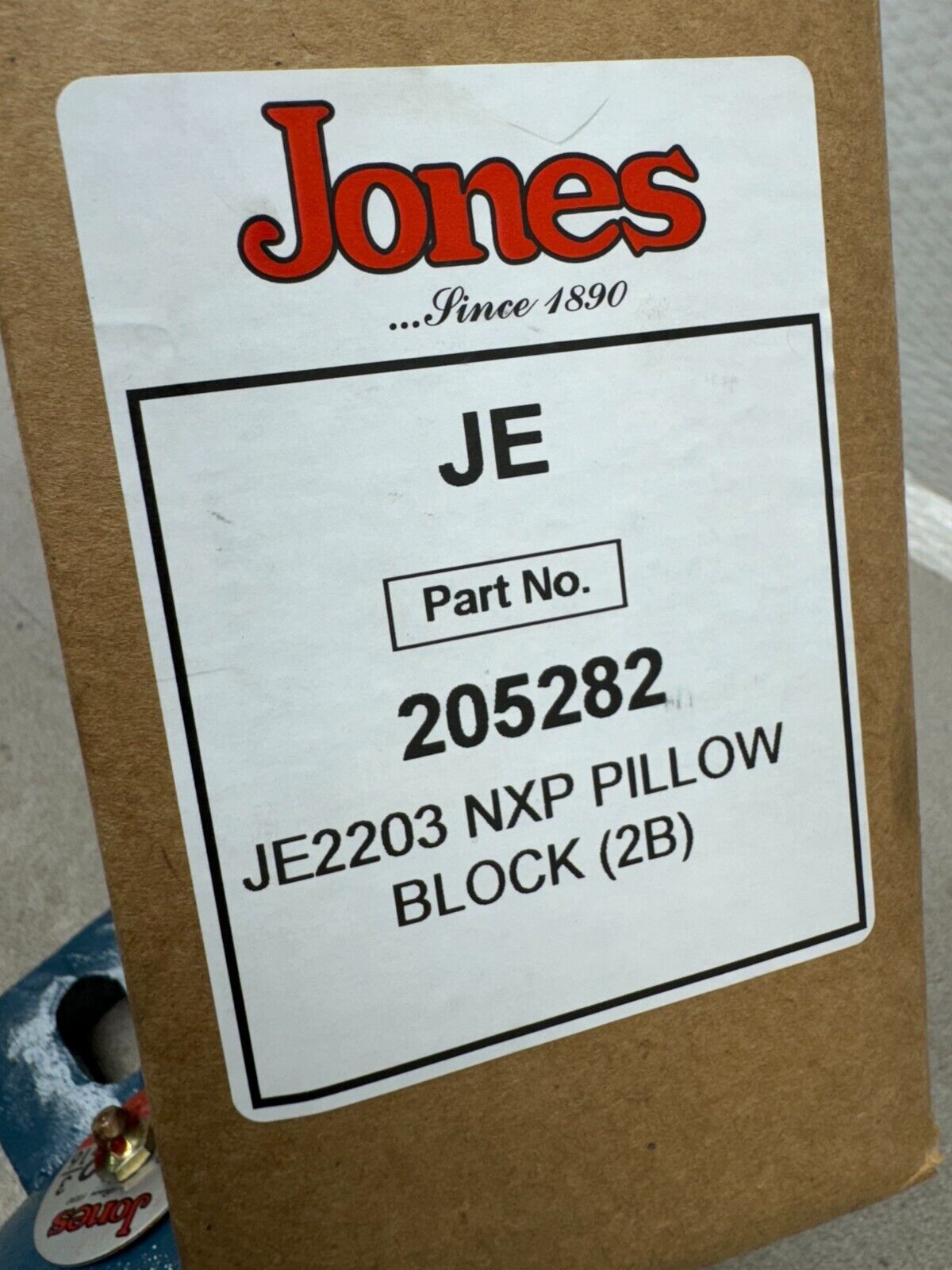 JONES 2BOLT 2-3/16" TYPE-E PILLOW BLOCK BEARING REPLACES DODGE P2B-E-203R 023011