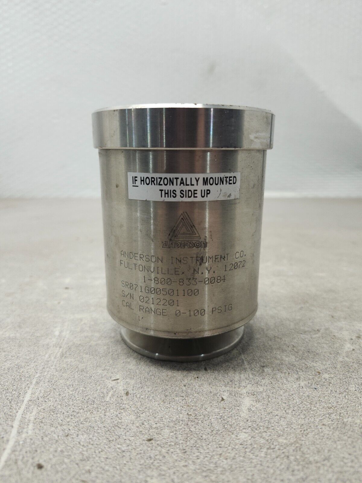 NEW NO BOX Anderson Instrument Pressure Transmitter SR071G00501100