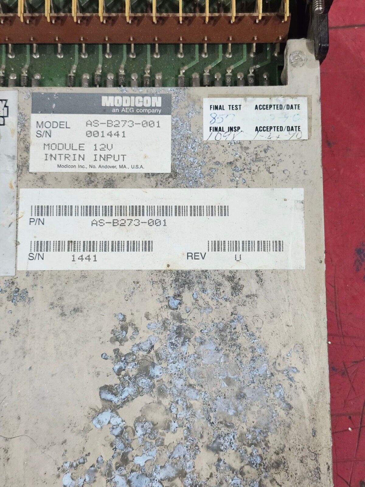 USED GOULD 12 VDC INPUT MODULE AS-B273-001