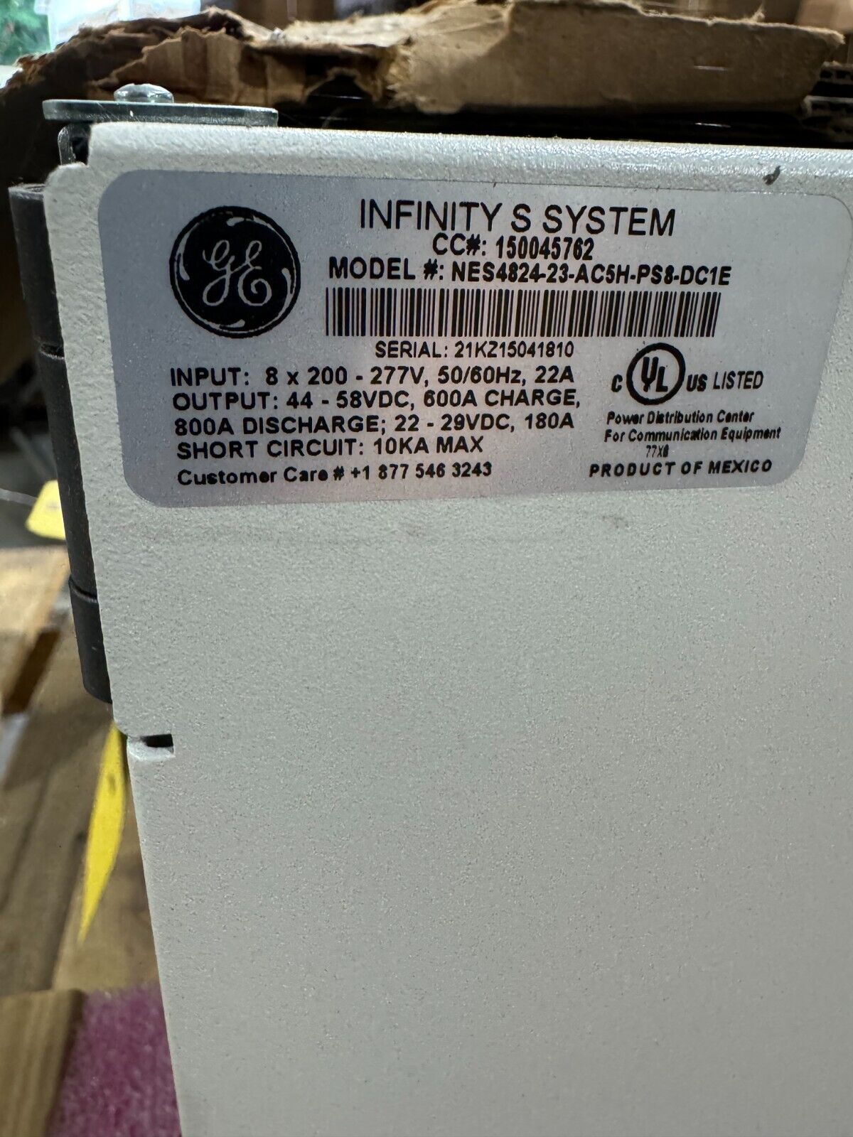 NEW GENERAL ELECTRIC INFINITY S SYSTEM GALAXY PULSAR NES4824-23-AC5H-PS8-DC1E