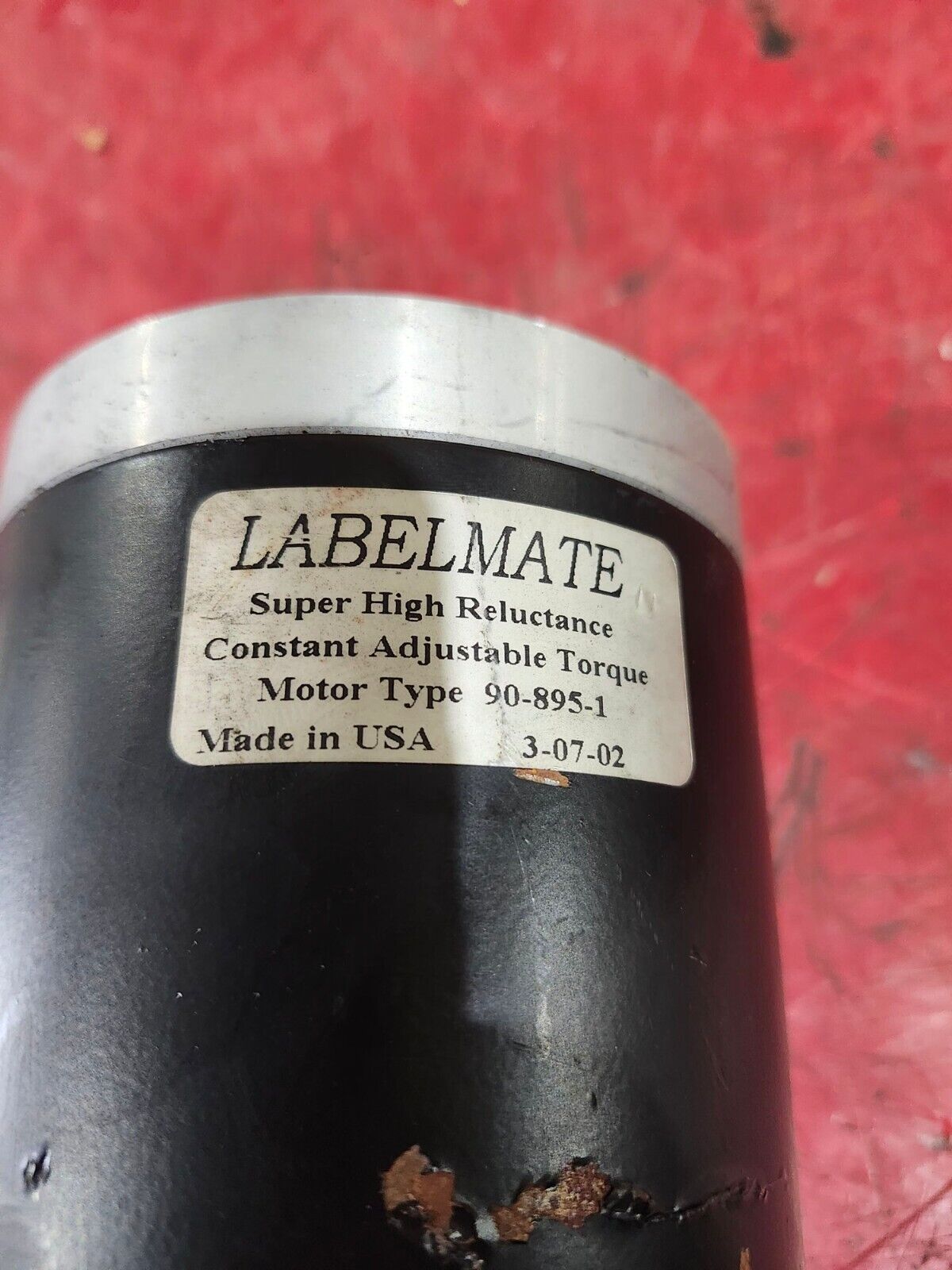 USED LABELMATE HIGH RELUCTANCE CONSTANT ADJUSTABLE TORQUE MOTOR 90-895-1