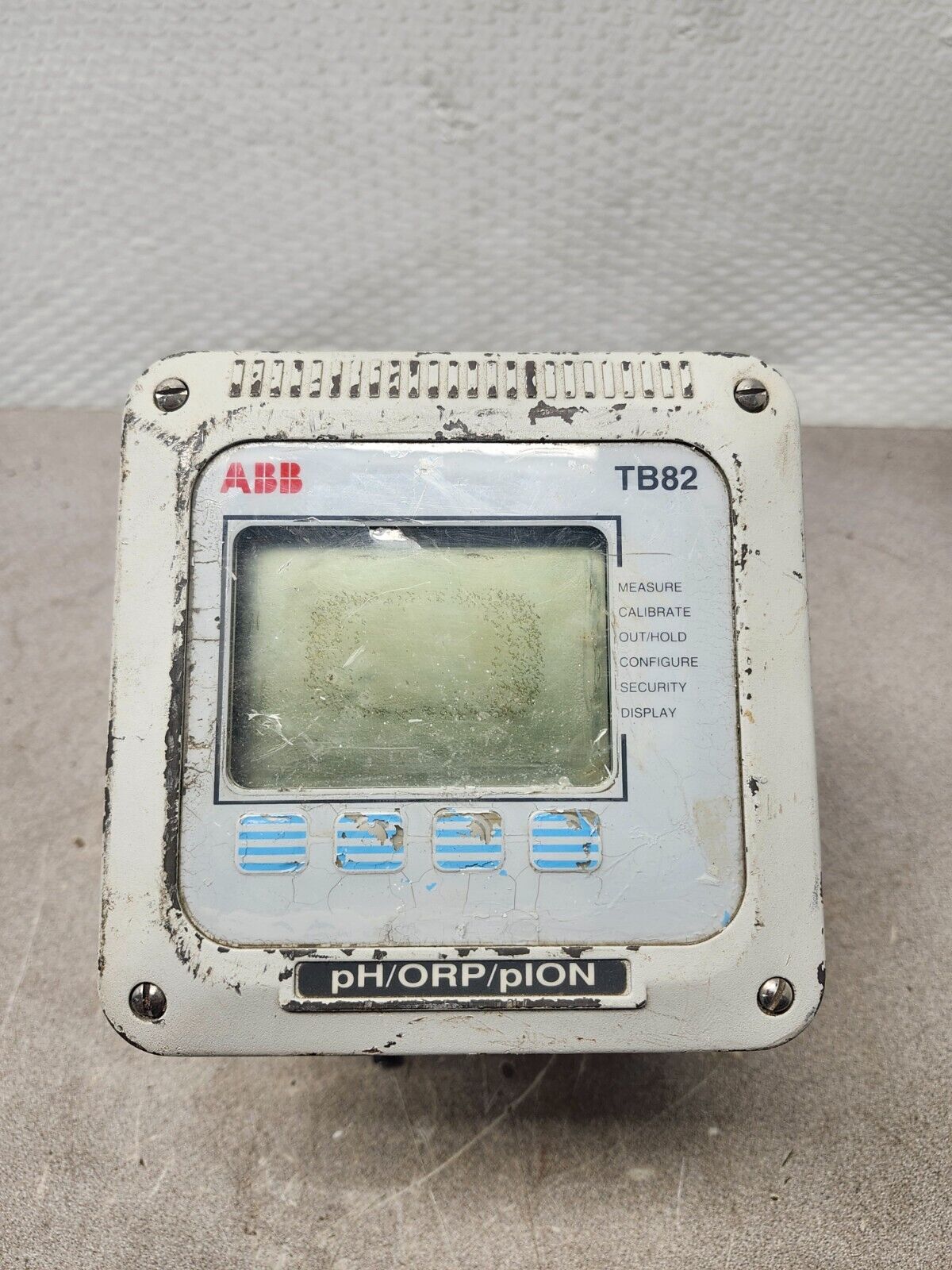 USED NO BACK ABB CONDUCTIVITY TRANSMITTER TB82