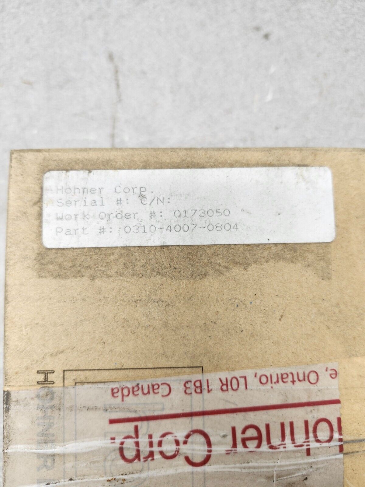 NEW IN BOX HOHNER AUTOMATION ENCODER 0310-4007-0804