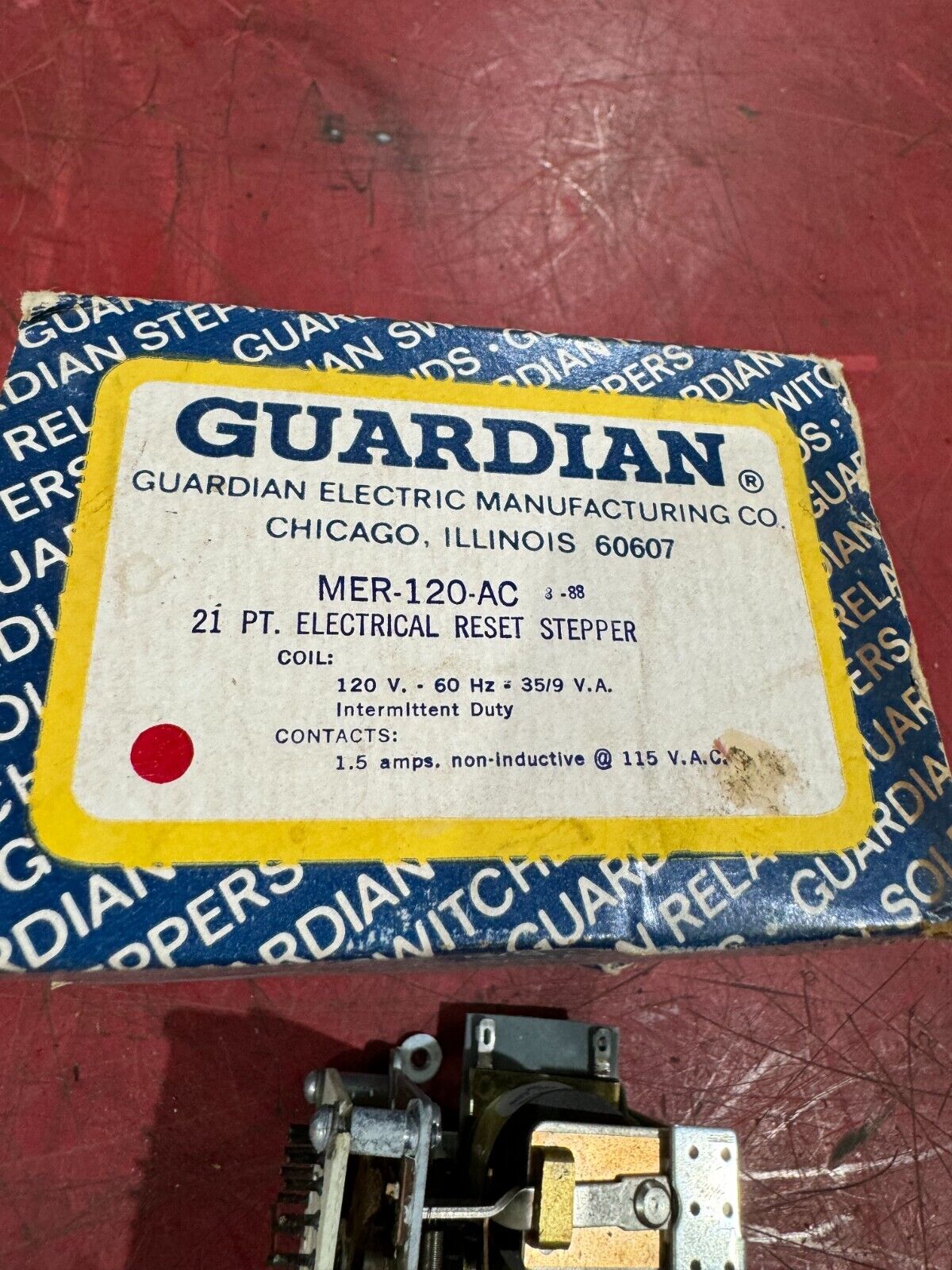 NEW IN BOX GUARDIAN ELECTRICAL RESET STEPPER MER-120-AC