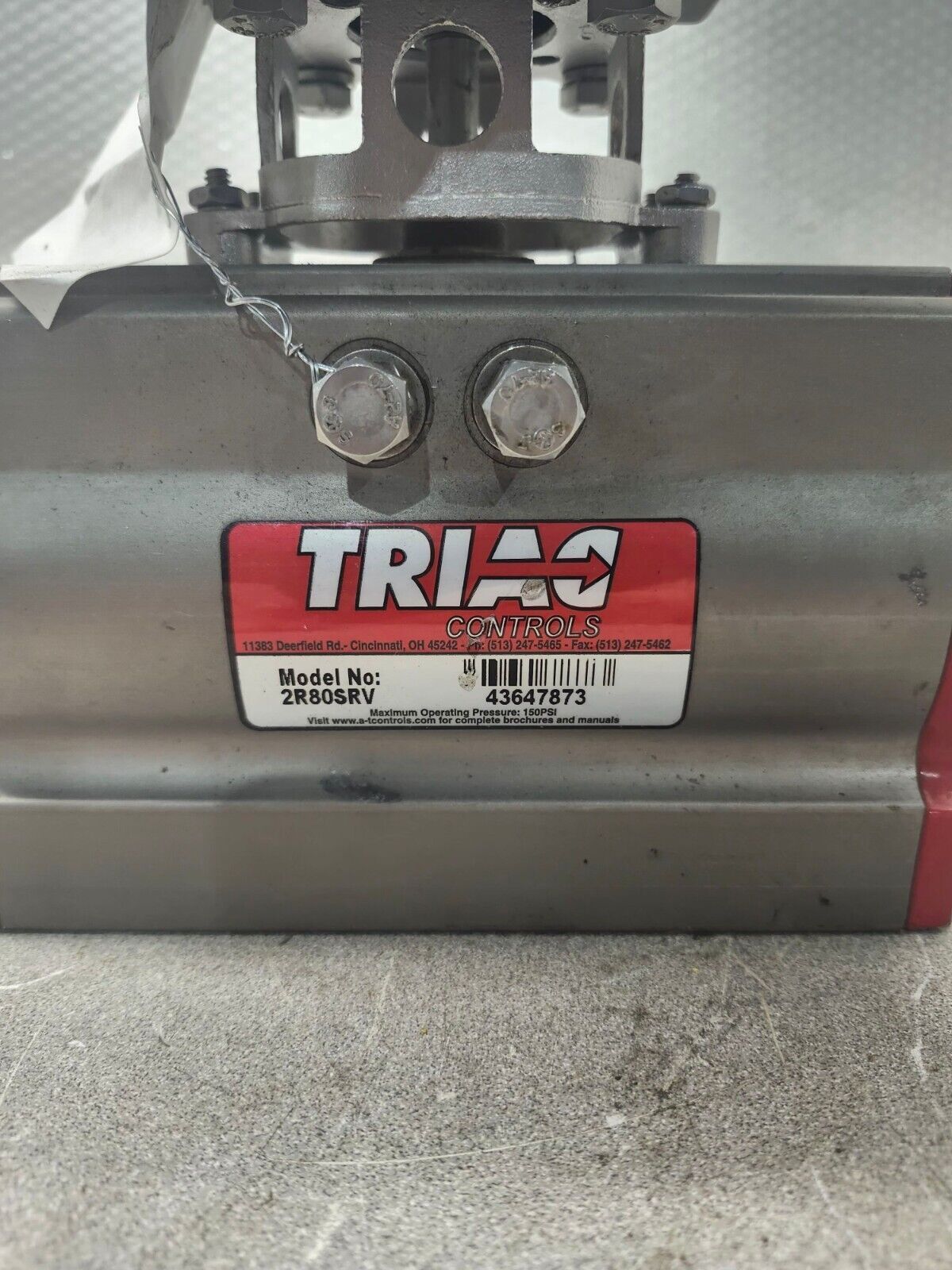 USED Triac Controls Actuator 2R850SRV AN DXP Valve Position Indicator DXPL21GNEB