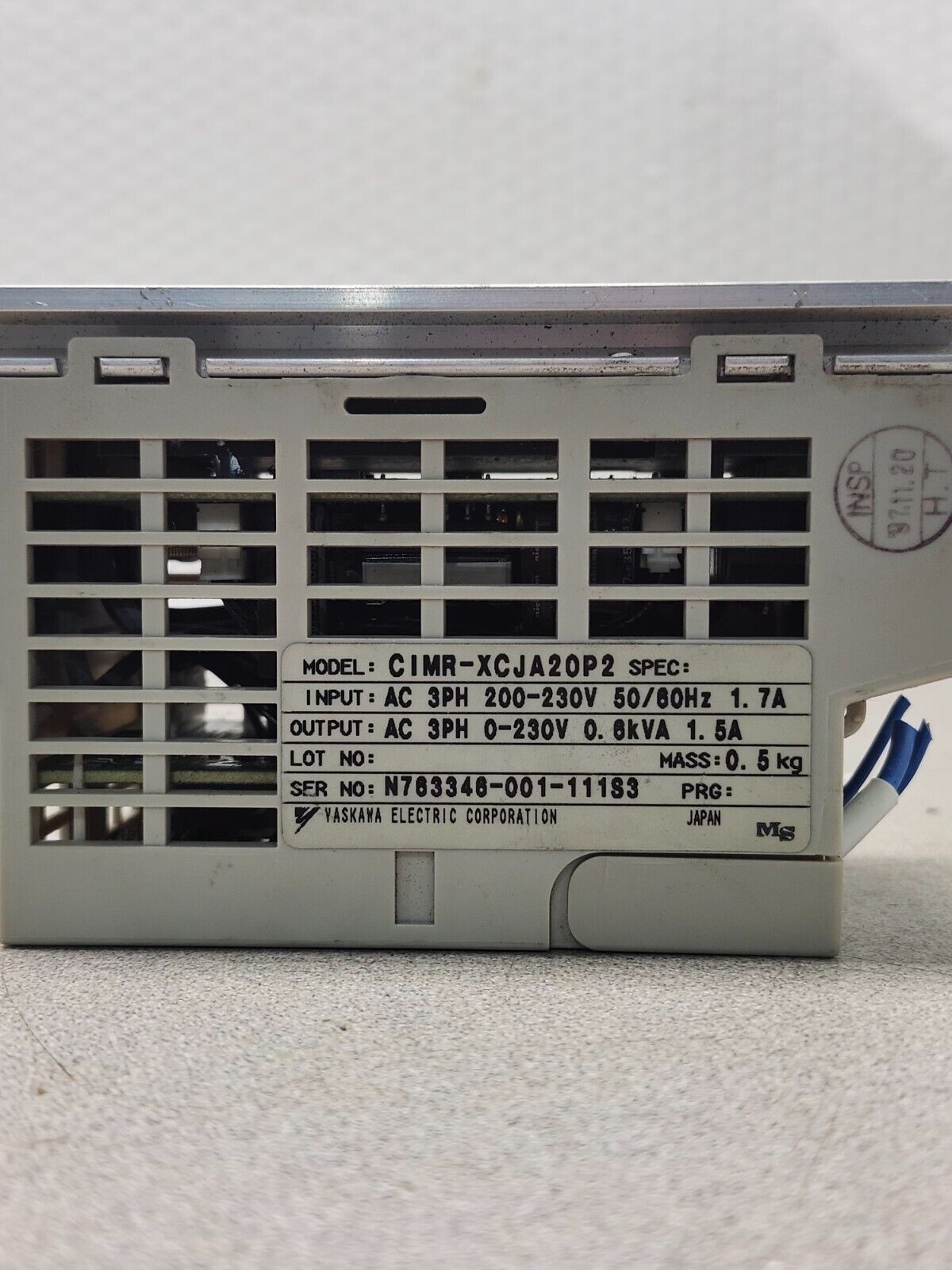 USED YASKAWA VS MINI DRIVE INVERTER CIMR-XCJA20P2