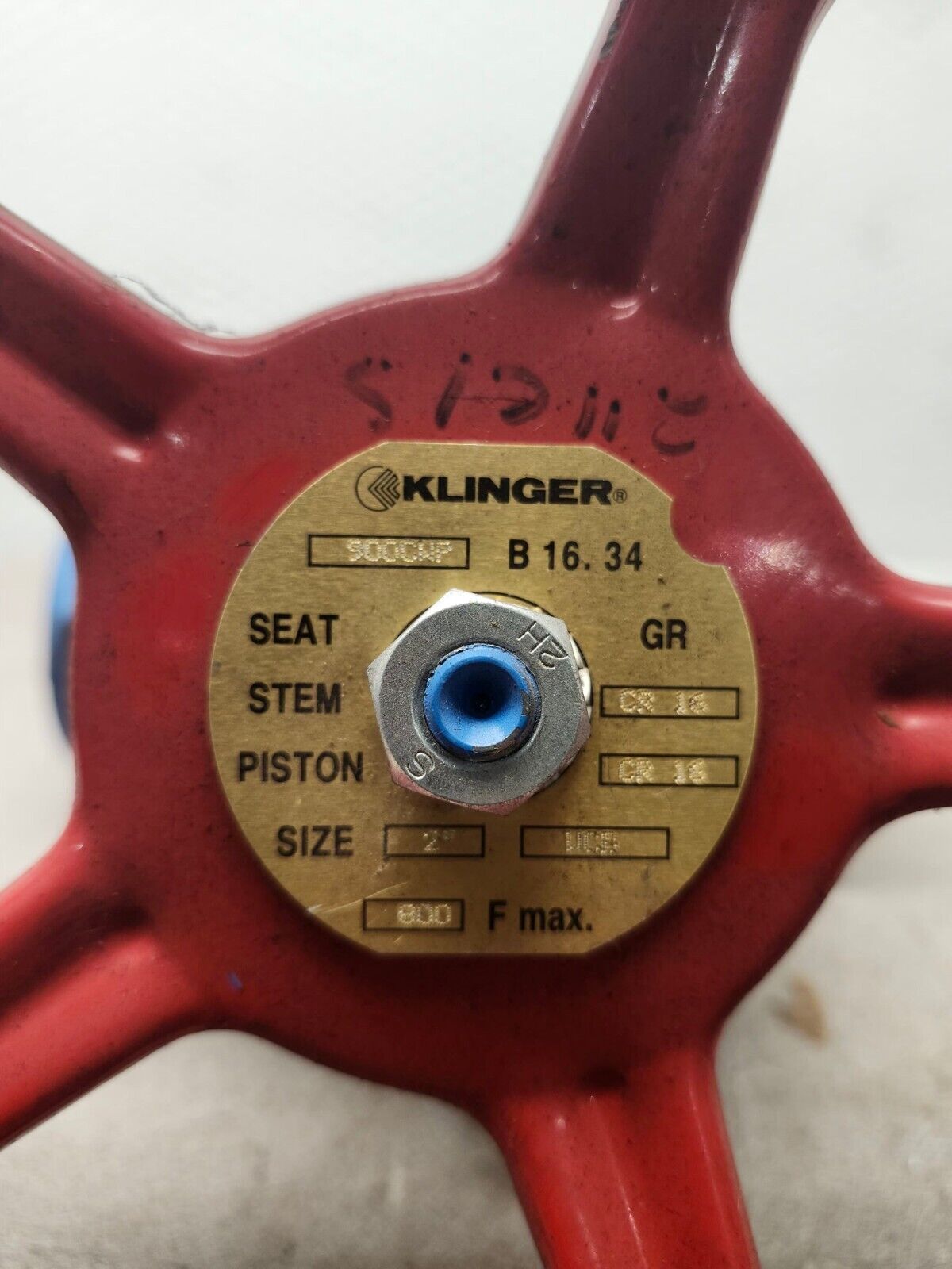 USED KLINGER Piston Valve 900CWP-B16.34