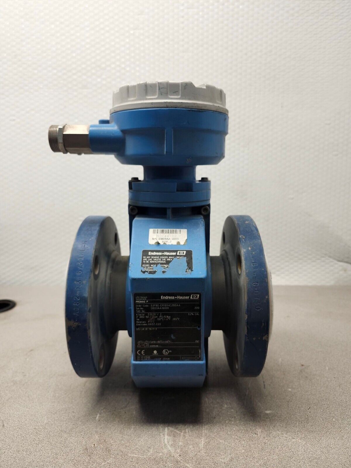 USED ENDRESS+HAUSER FLOWMETER 3” 150 PROMAG P