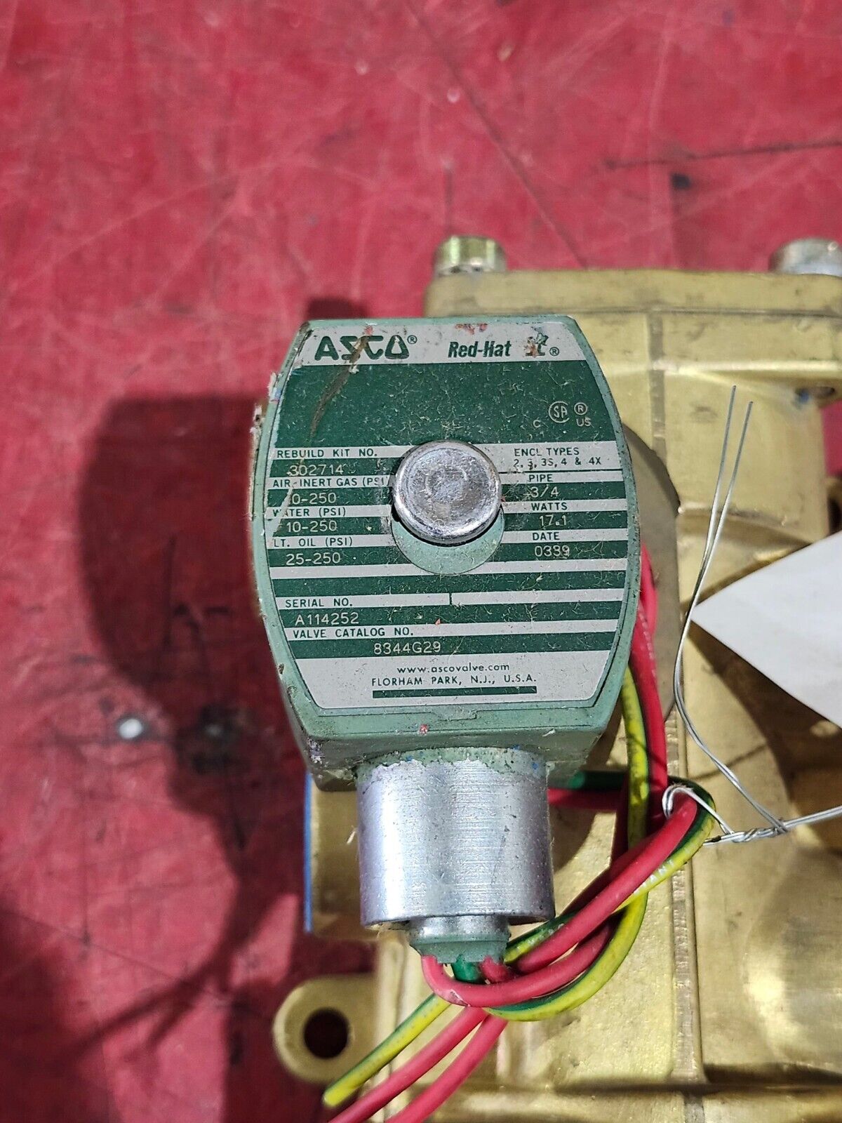 NEW NO BOX ASCO VALVE 8344G29 302714