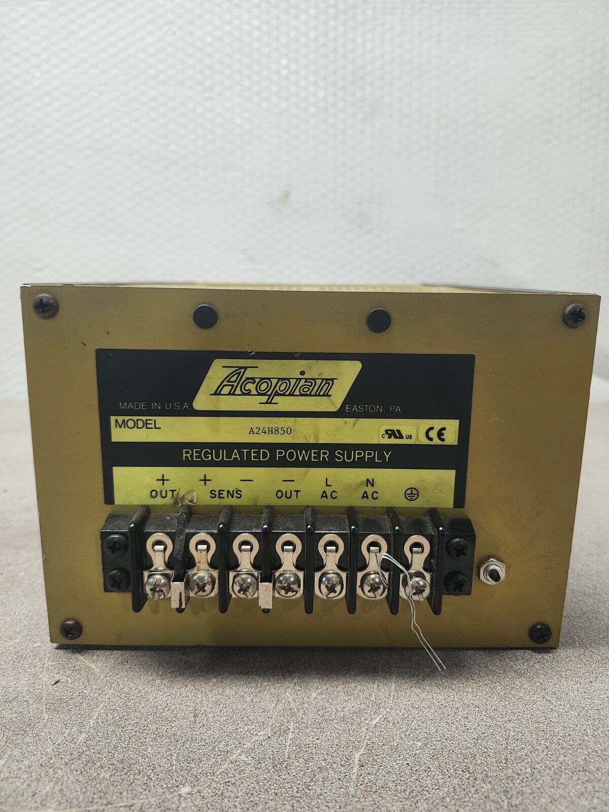 PREOWNED ACOPIAN POWER SUPPLY A24H850