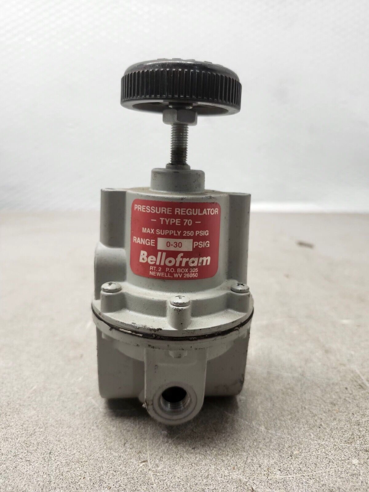 USED BELLOFRAM PRESSURE REGULATOR TYPE 70 0-30 PSIG