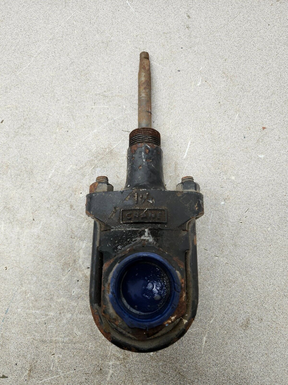 NEW NO BOX CRANE Iron Gate Valve 1-1/4" 490 THREADED MISSING HANDLE DN32