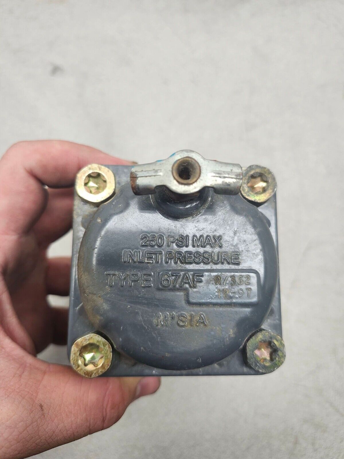 USED FISHER PRESSURE REGULATOR 67AF R/362 12-97