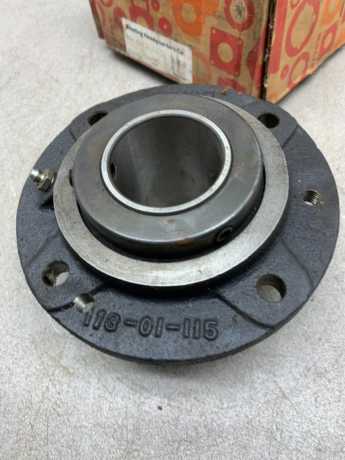 NEW MOLINE 4-BOLT TYPE-E FLANGE CARTRIDGE BEARING 2" BORE 113-01-115