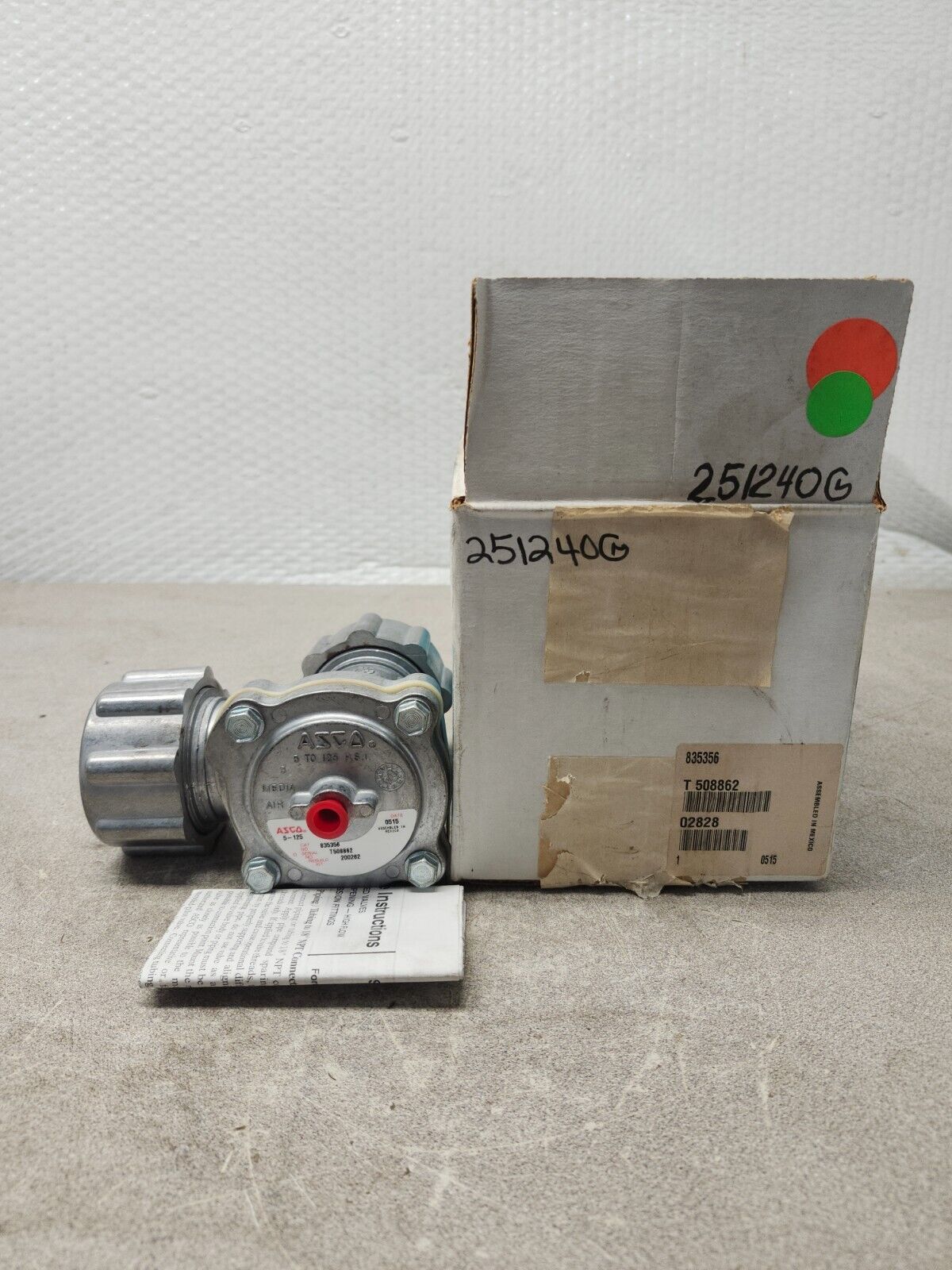 NEW IN BOX ASCO Flow Control Valve 835356