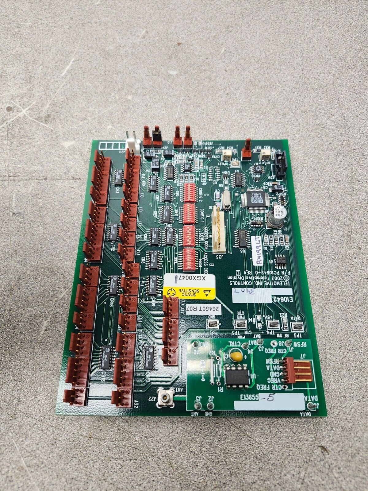 NEW IN BAG TELEMOTIVE CONTROL BOARD CPU BOARD PC10642-0 REV-E