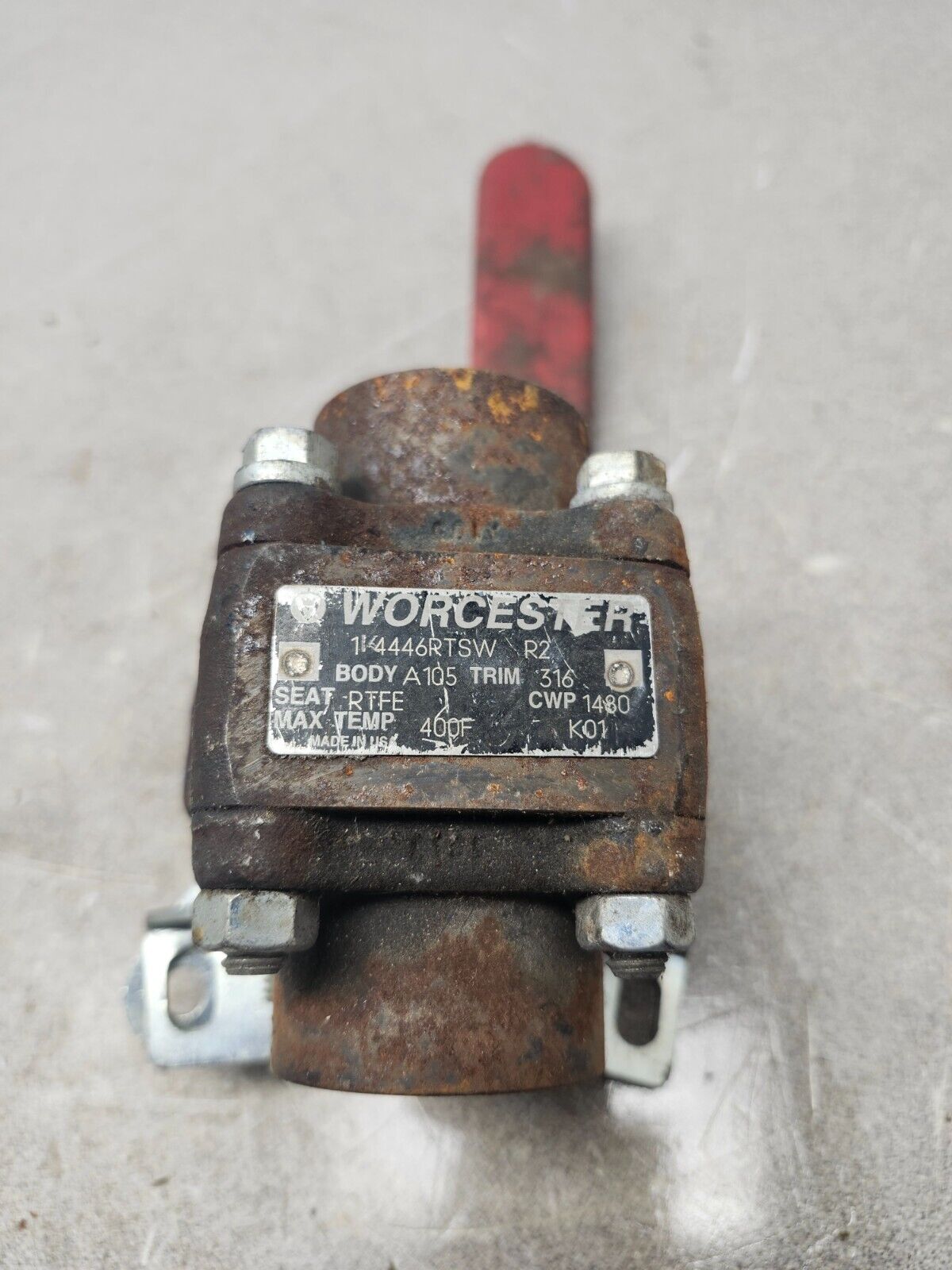 USED WORCESTER CS Lever RTFE 1" Valve  1K4446RTSW