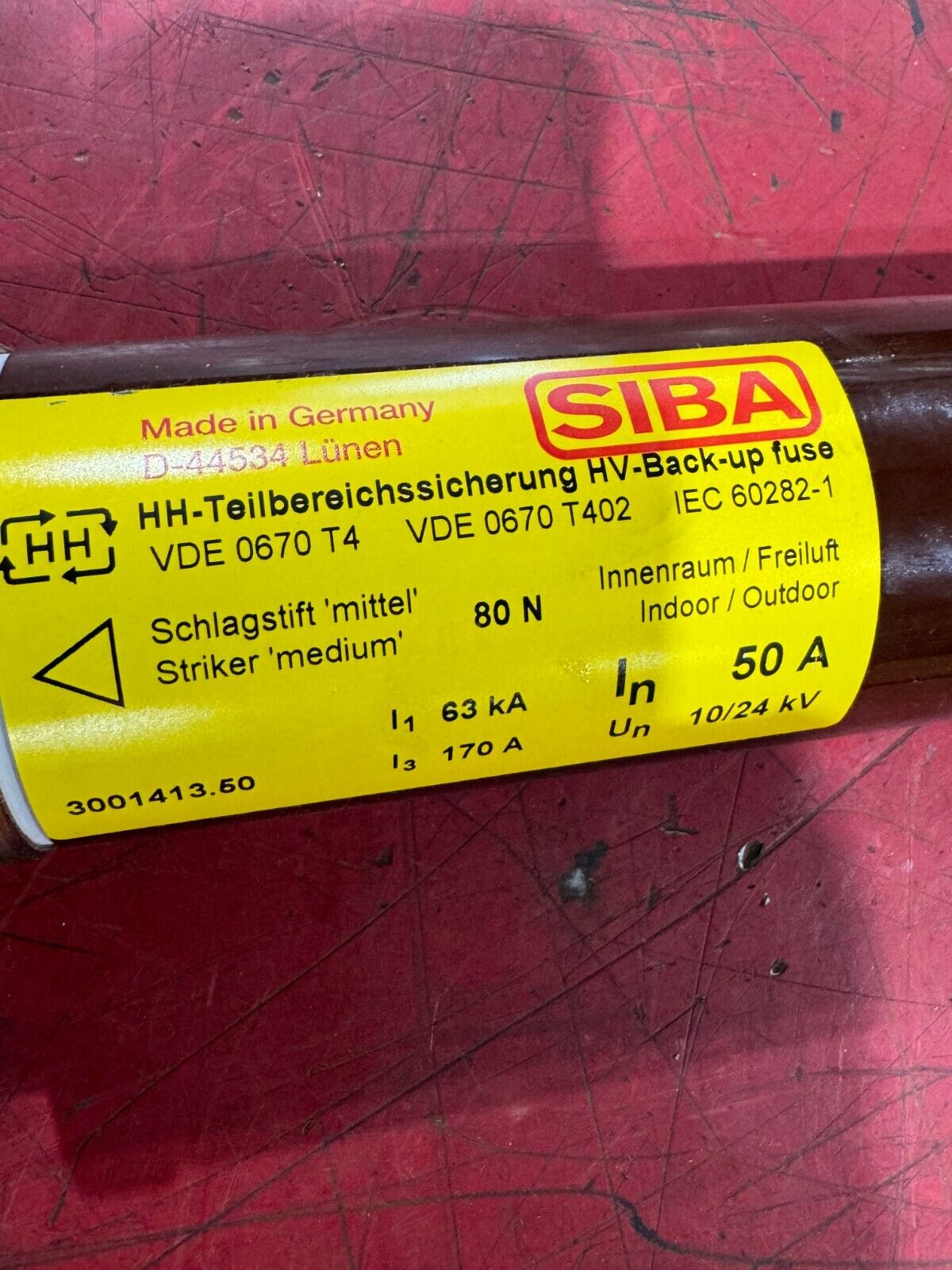 NEW IN BOX SIBA VDE 0670 T4 50AMP FUSE 3001413.50