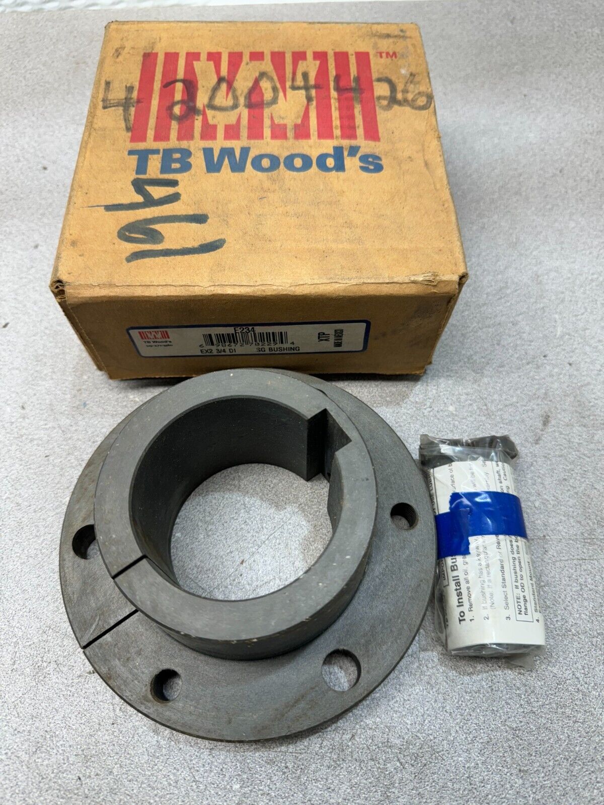NEW IN BOX TB WOODS EX2 3/4 DI SG BUSHING E234