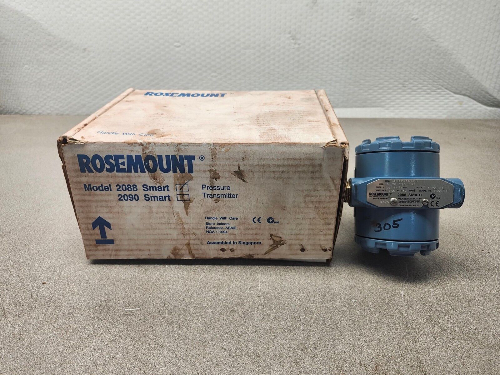 USED ROSEMOUNT SMART PRESSURE TRANSMITTER 2088G2S22A1B4E5