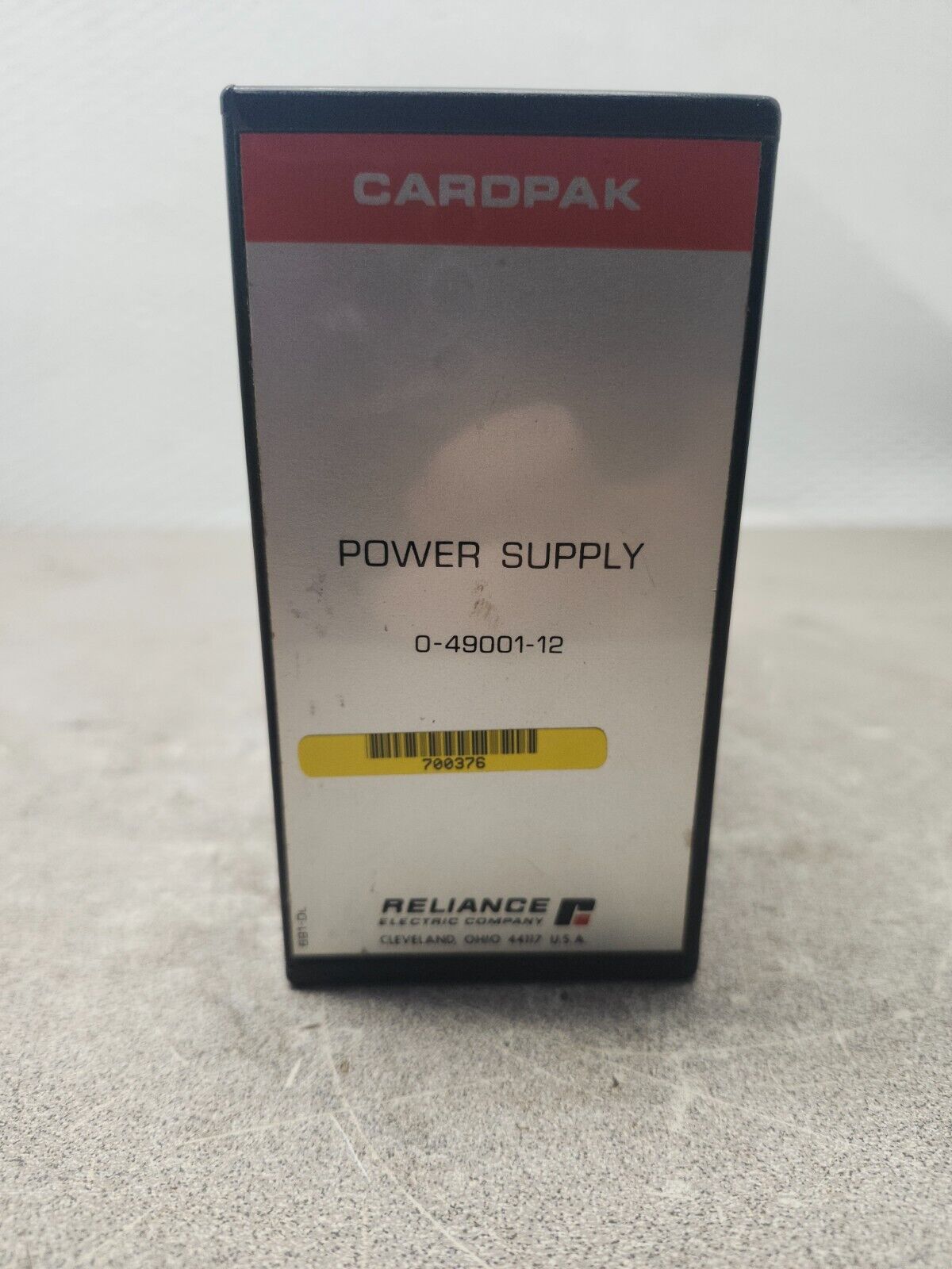 NEW IN BAG Reliance Electric Cardpak Power Supply 0-49001-12