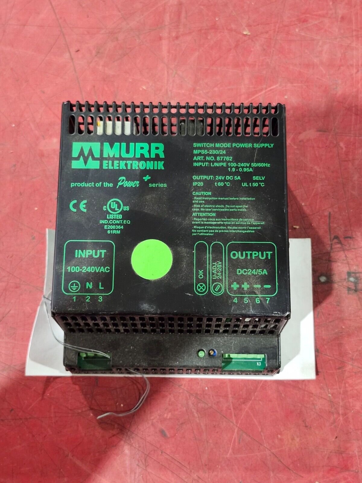 USED MURR SWITCH MODE POWER SUPPLY MPS5-230/24